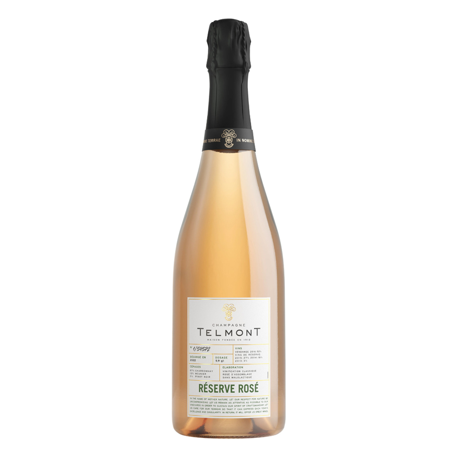 18 Telmont Reserve Rose NV Champagne 75cl - Image 1
