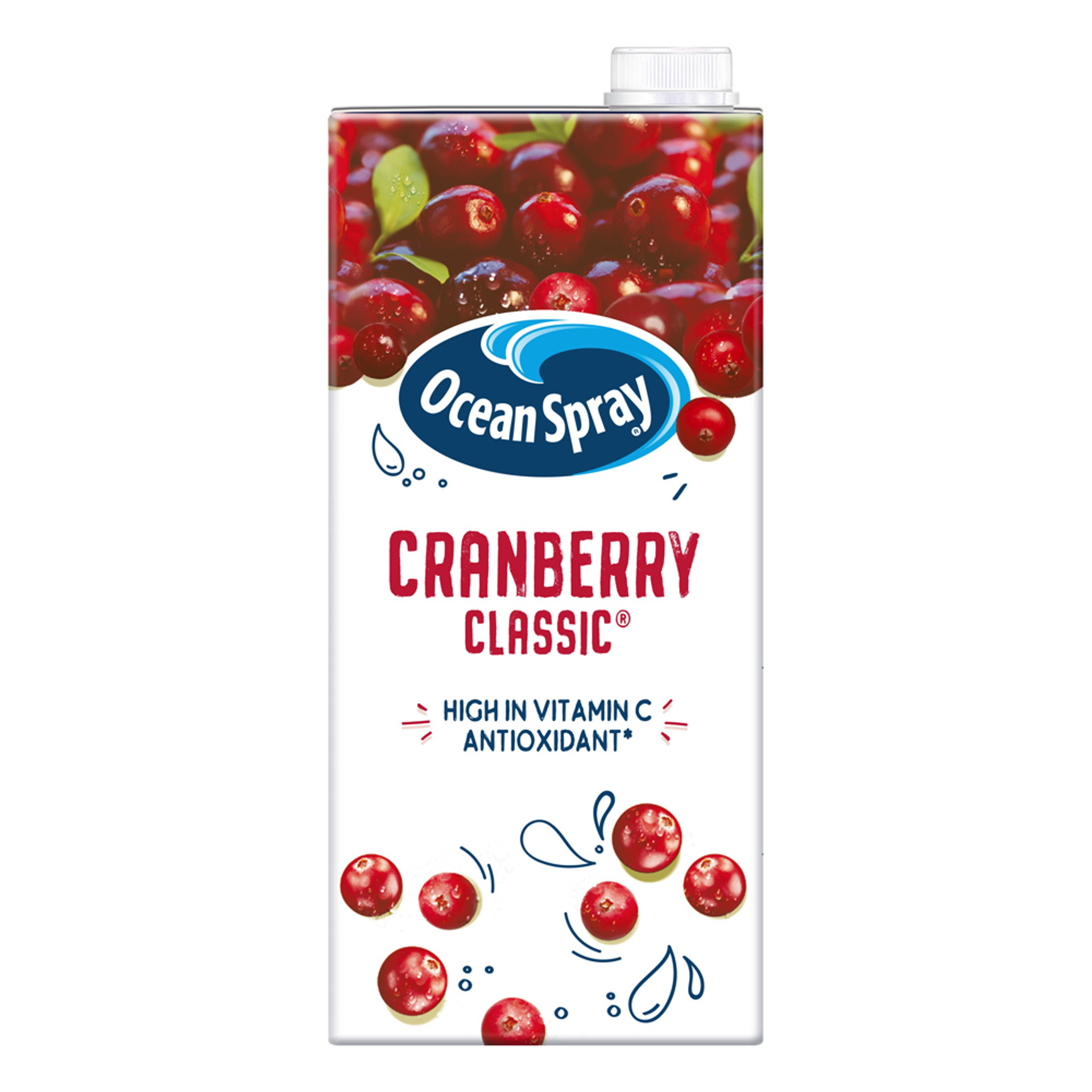 1 Ocean Spray Cranberry Classic 12 x 1ltr - Image 1