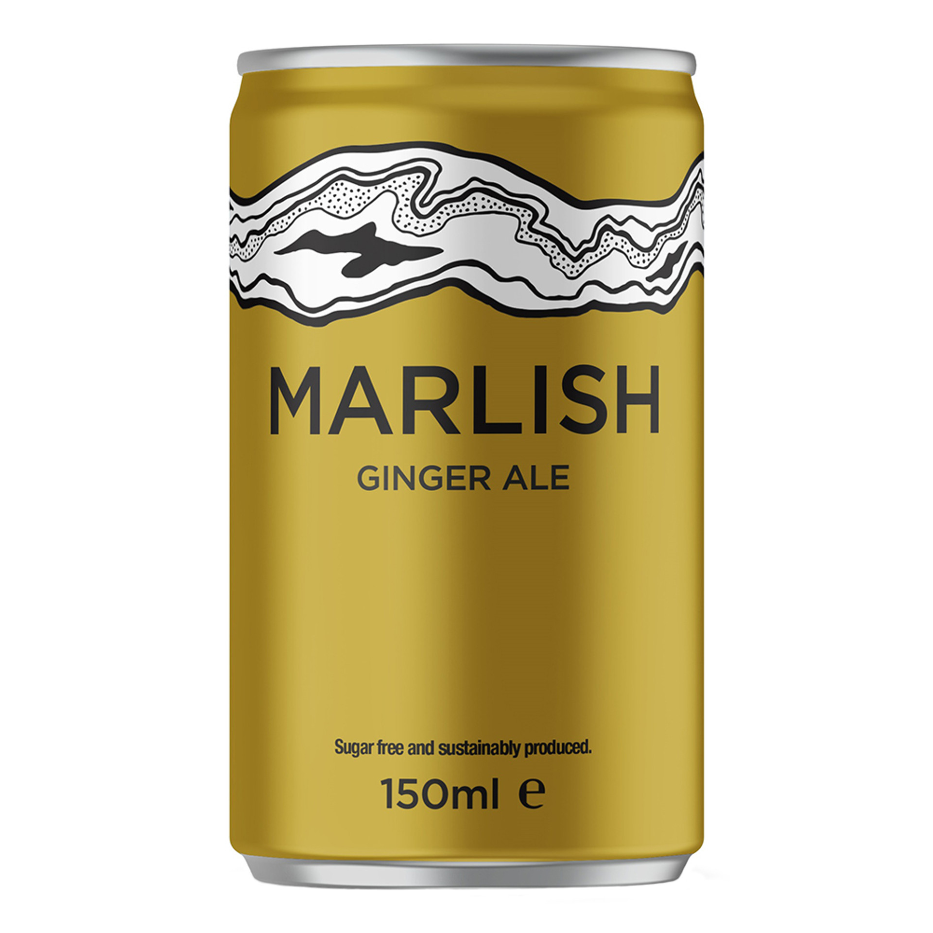 3 Marlish Ginger Ale 24x150ml Can - Image 1