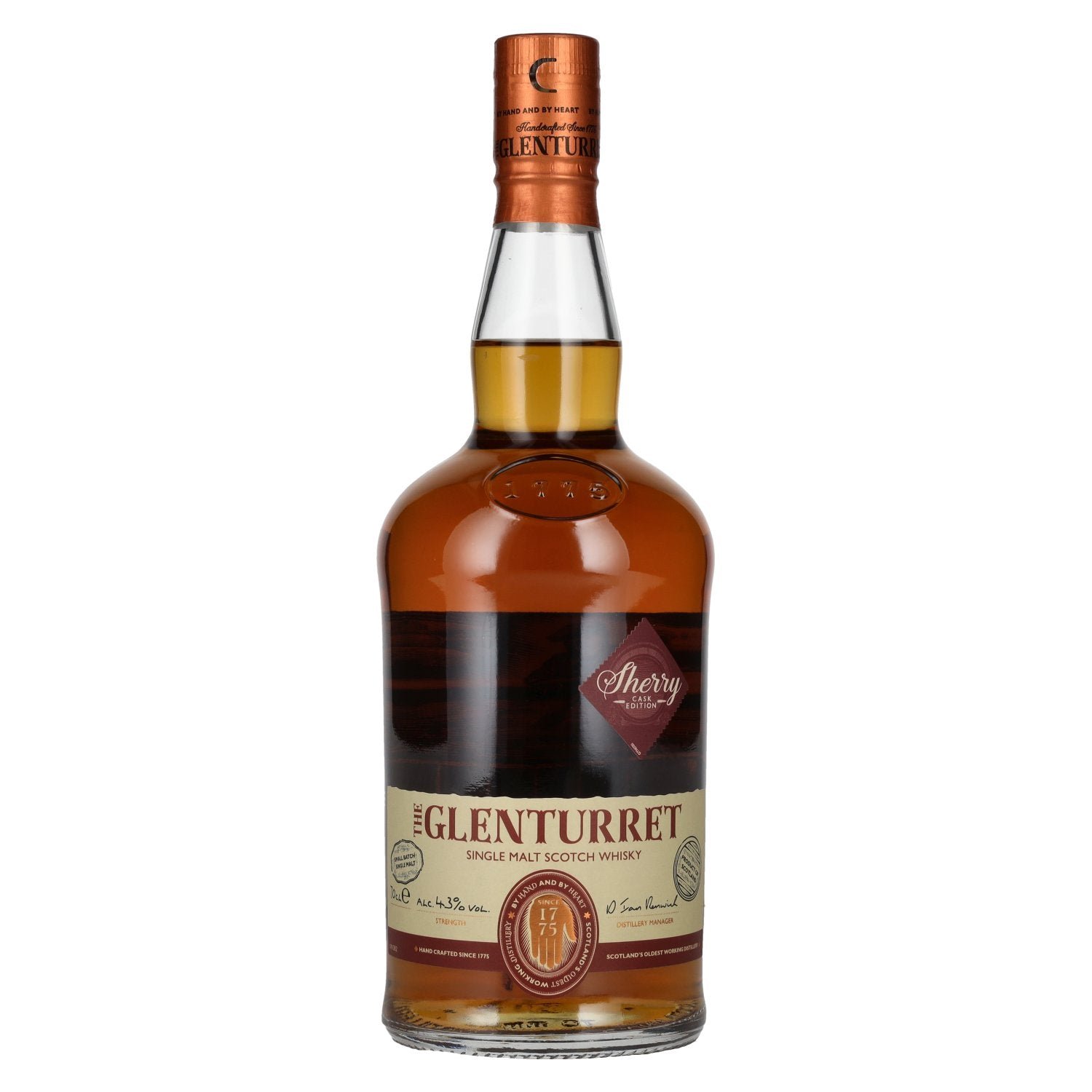0010c21dbc68dbcd44def0e864ac959615df3a1609ac05b1bb468e050b288e5d.jpg The Glenturret Sherry Cask Edition 43% Vol. 0,7l - Image 1