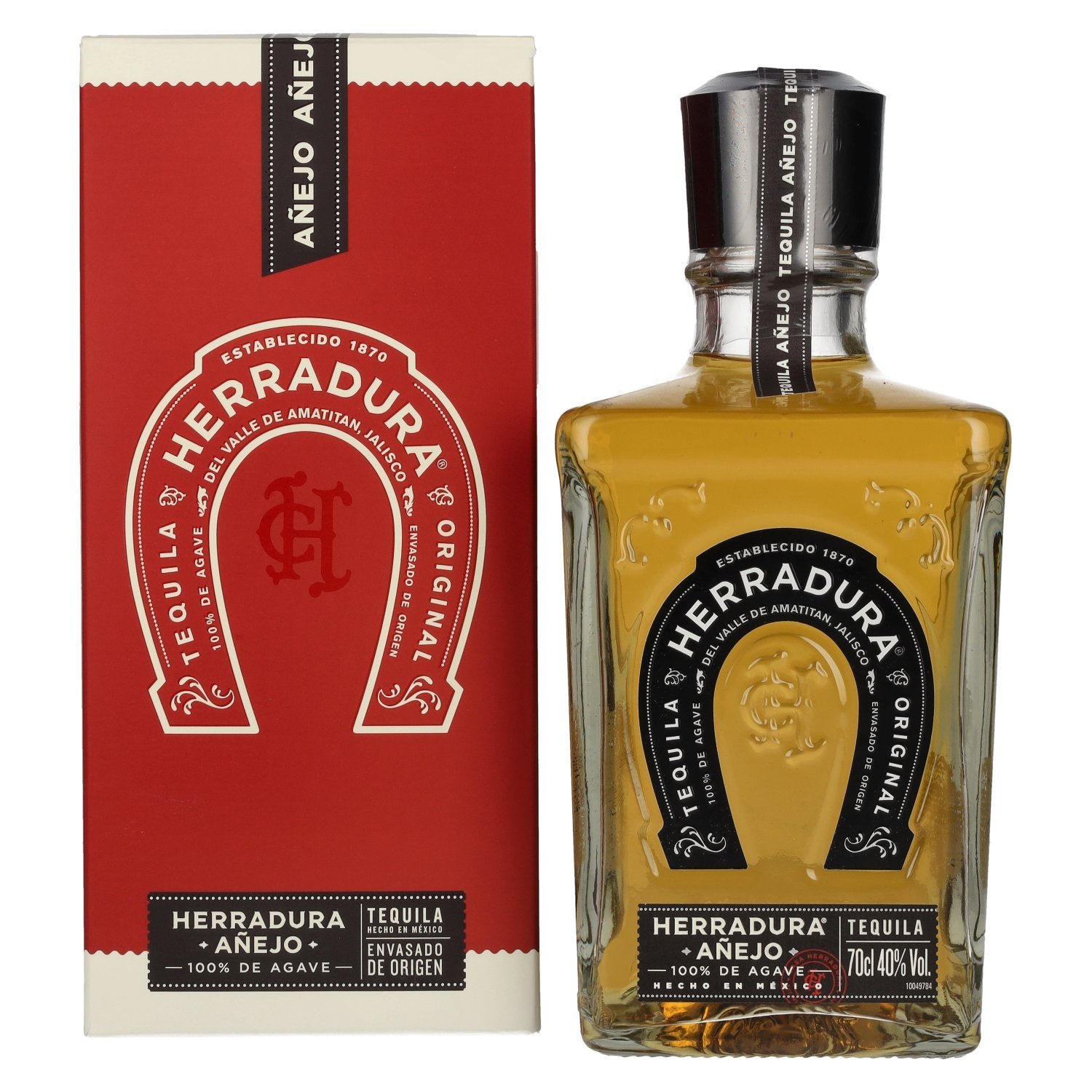 045f1d88a75e3193fa317160d96dc1ca967a04e8af4455b052f648e97cc141c2.jpg Herradura Tequila AÑEJO 100% de Agave 40% Vol. 0,7l in gift box - Image 1