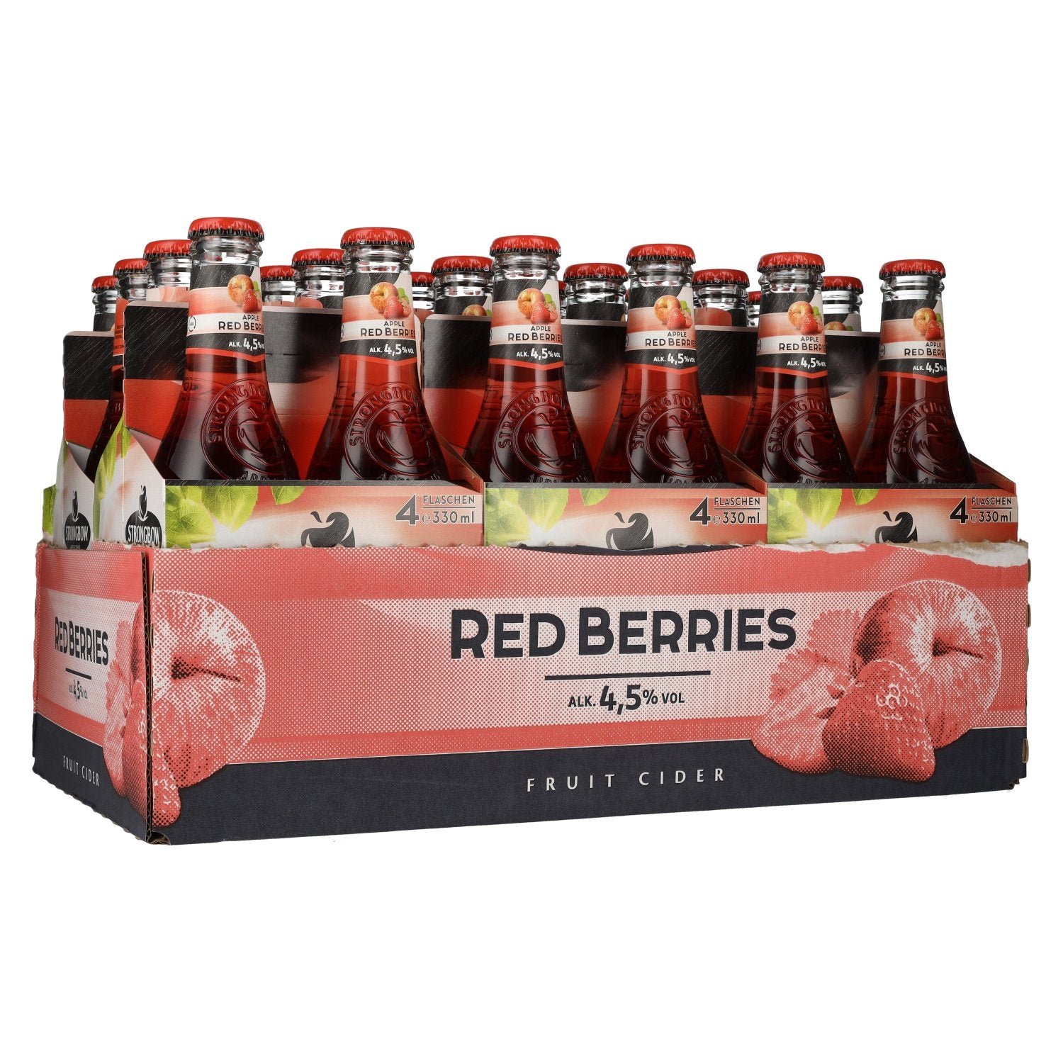 04752aedb758534992456c918605e402d145bbc18c71c54e7f2d78d2047cd920.jpg Strongbow Cider Red Berries 4,5% Vol. 6x4x0,33l - Image 1