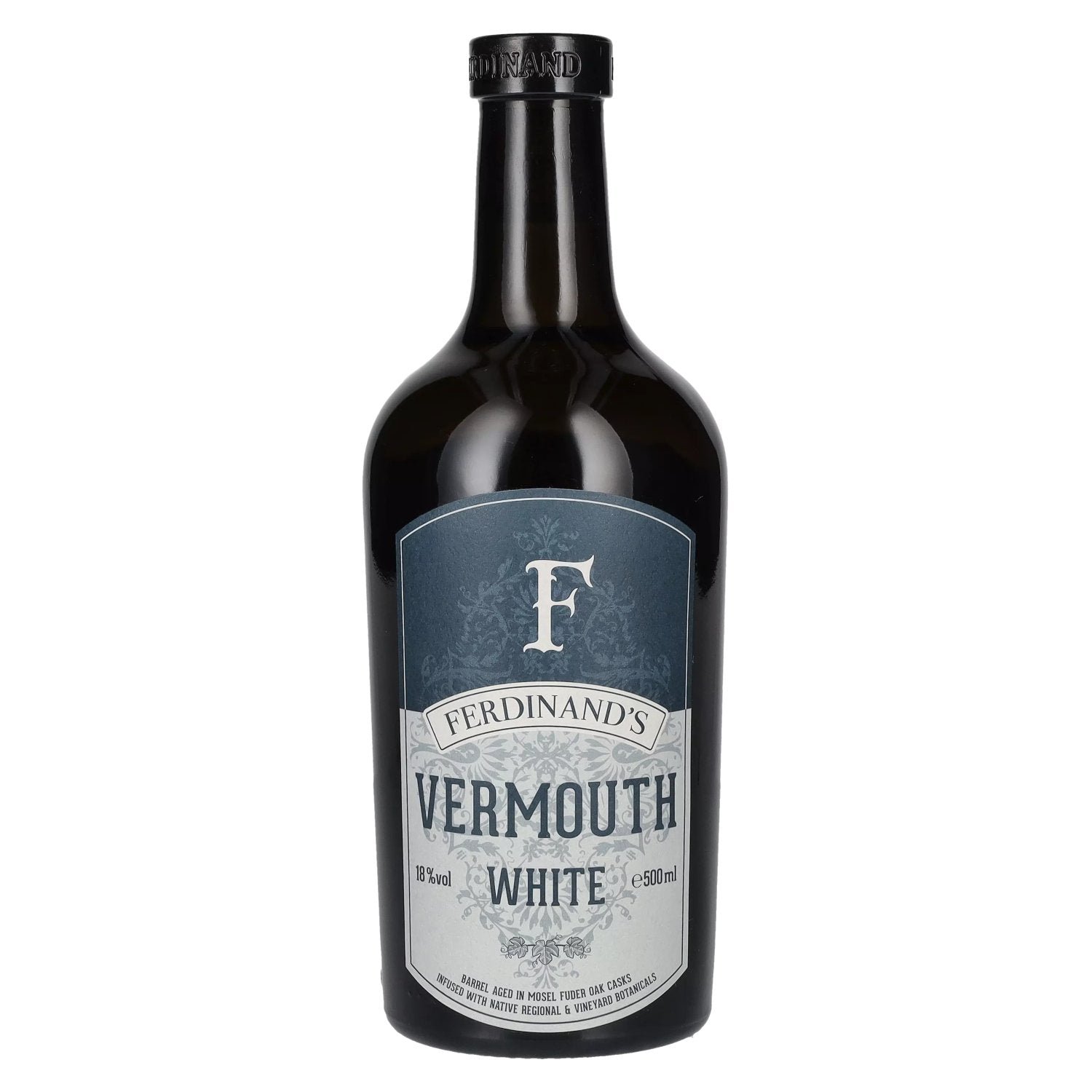 056bfe79c1543bd52c6ccdbaec2aefbdc99df5130c81f338959b0d67dc620694-1.jpg Ferdinand's Vermouth WHITE 18% Vol. 0,5l - Image 1