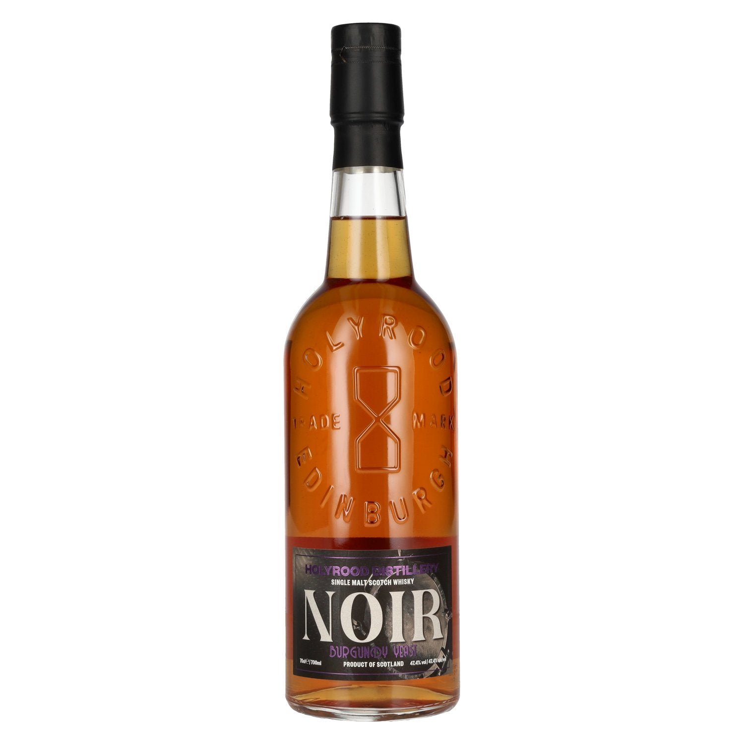 068b149f0dcf13f0499c72fa1488fe8c627b92402040aeee177c9fb3e378b857.jpg Holyrood Distillery NOIR Burgundy Yeast Single Malt Scotch Whisky 47,4% Vol. 0,7l - Image 1