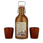 Wikinger Met Original 11% vol. 0.5l in a clay jug with 2 clay cups - Image 2