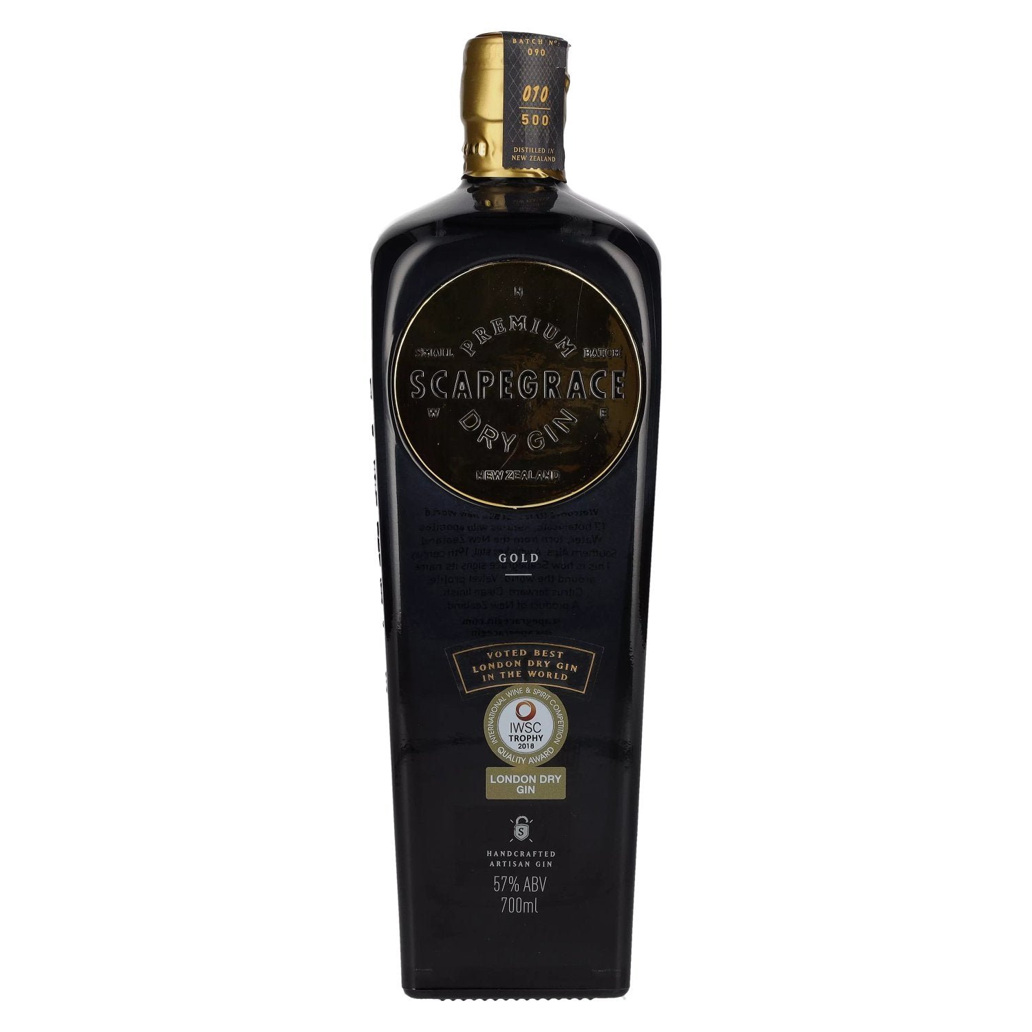 1008a7e9a5e9562e36f857054aa99bbc9449b67a98a4b1b06eb77b9e163fdfc0.jpg Scapegrace GOLD Premium Dry Gin 57% Vol. 0,7l - Image 1