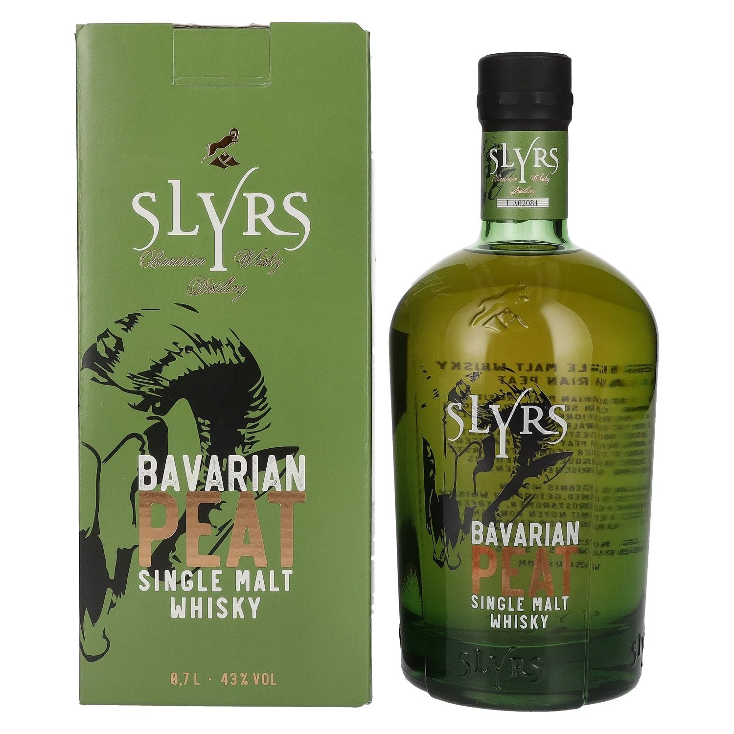 1170a307ad9e0da1b9d07fe19874a8d4d981fc0ccb809aebcd7f09327b51edc8.jpg Slyrs Bavarian Peat Single Malt Whisky 43% ABV, 0.7l, in a gift box - Image 1