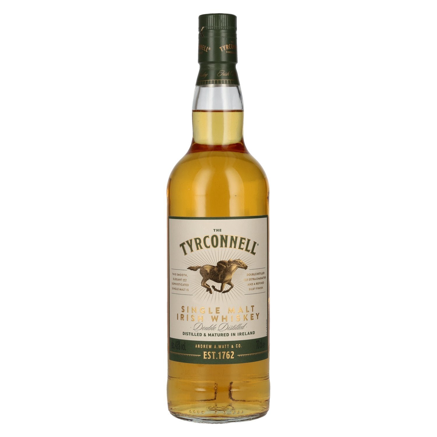 1188d08ec71fe7247f1e93811a03cb7b5cff8674b3d0691f834dd3b6d2928452.jpg The Tyrconnell Single Malt Irish Whisky 43% ABV 0.7l - Image 1