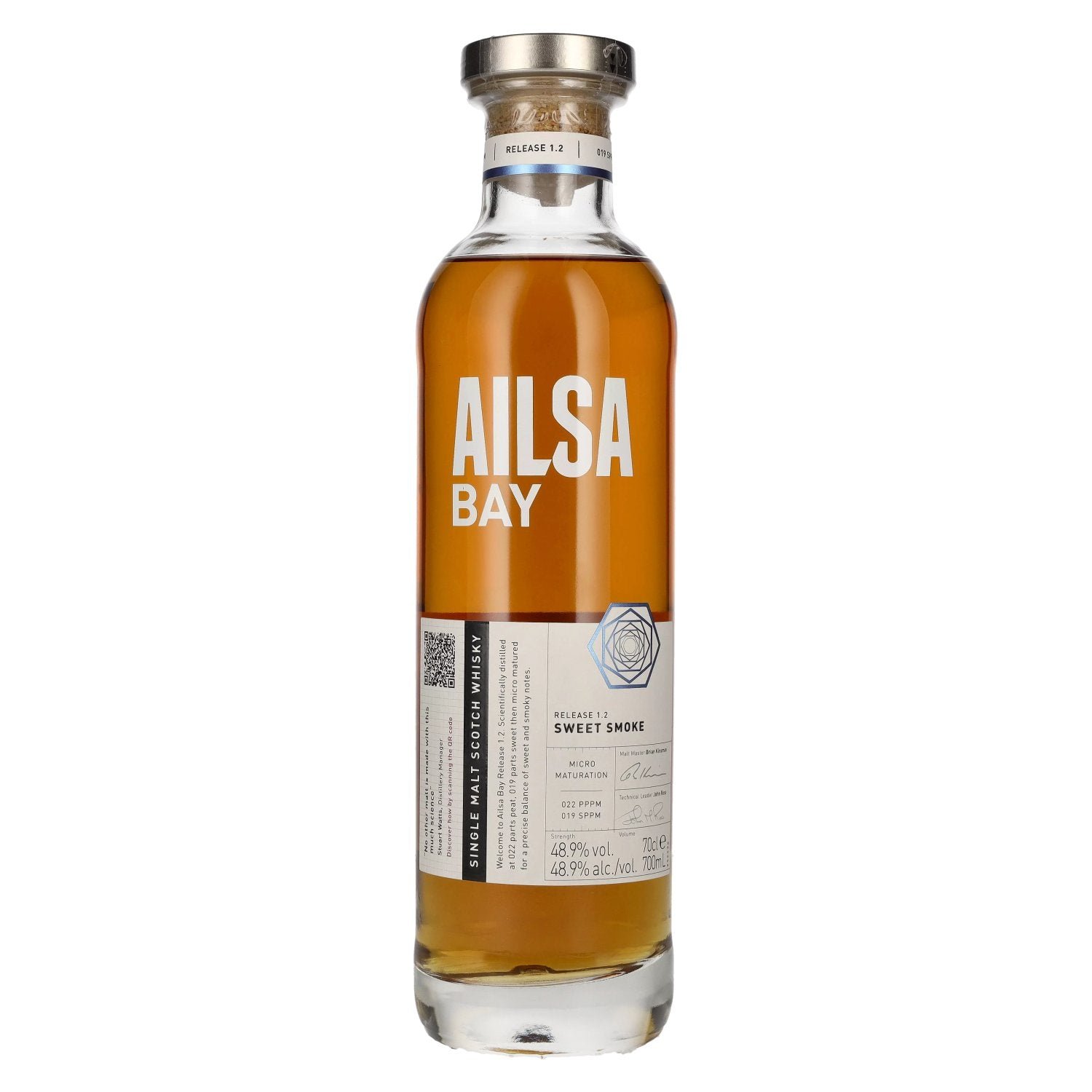 11a26ad6d87edfd4b0d41a0dfd0bfb817795174f195f5ed4967cc502adc0ae8f.jpg Ailsa Bay SWEET SMOKE Single Malt Scotch Whisky Release 1.2 48,9% Vol. 0,7l - Image 1