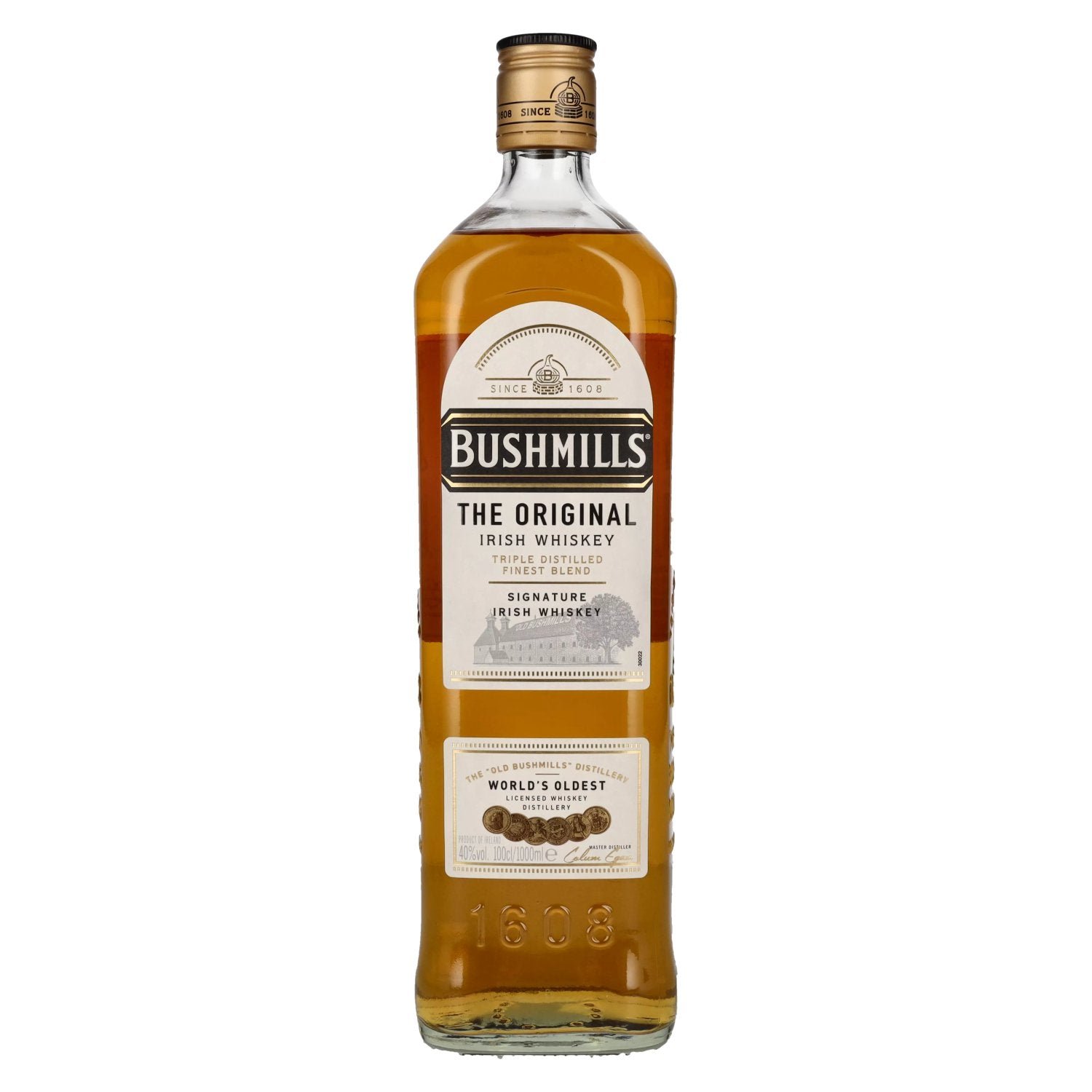 11b5be491353bfd0ee41e578bebb950cb021262d381887a239a50a5553bfcb74.jpg Bushmills Triple Distilled Original Irish Whiskey 40% Vol. 1l - Image 1