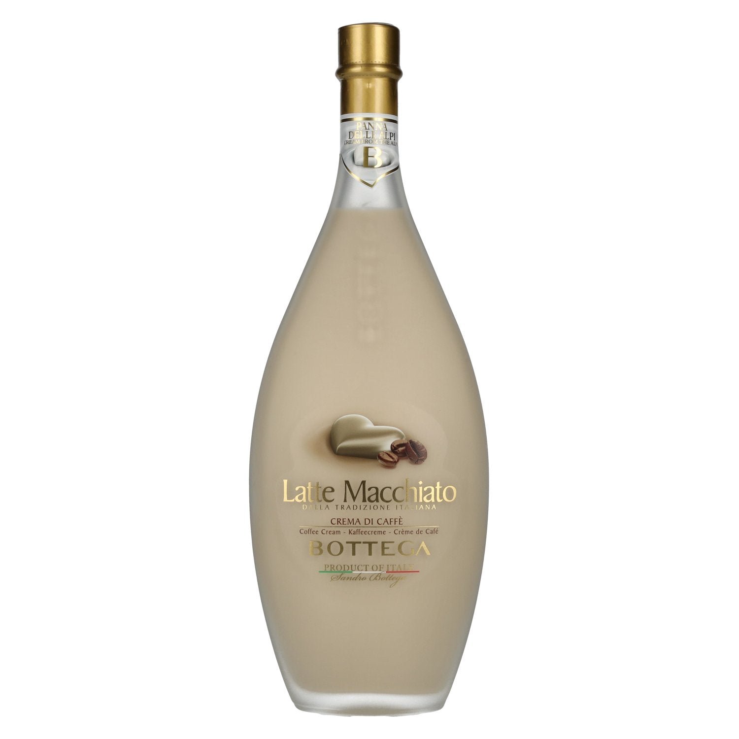 14fbfbdbd8972e84cbe29e8ab036ae11d17baa5872bad9287e5500bba55bdbb1.jpg Bottega LATTE MACCHIATO Crema di Café e Grappa 15% Vol. 0,5l - Image 1