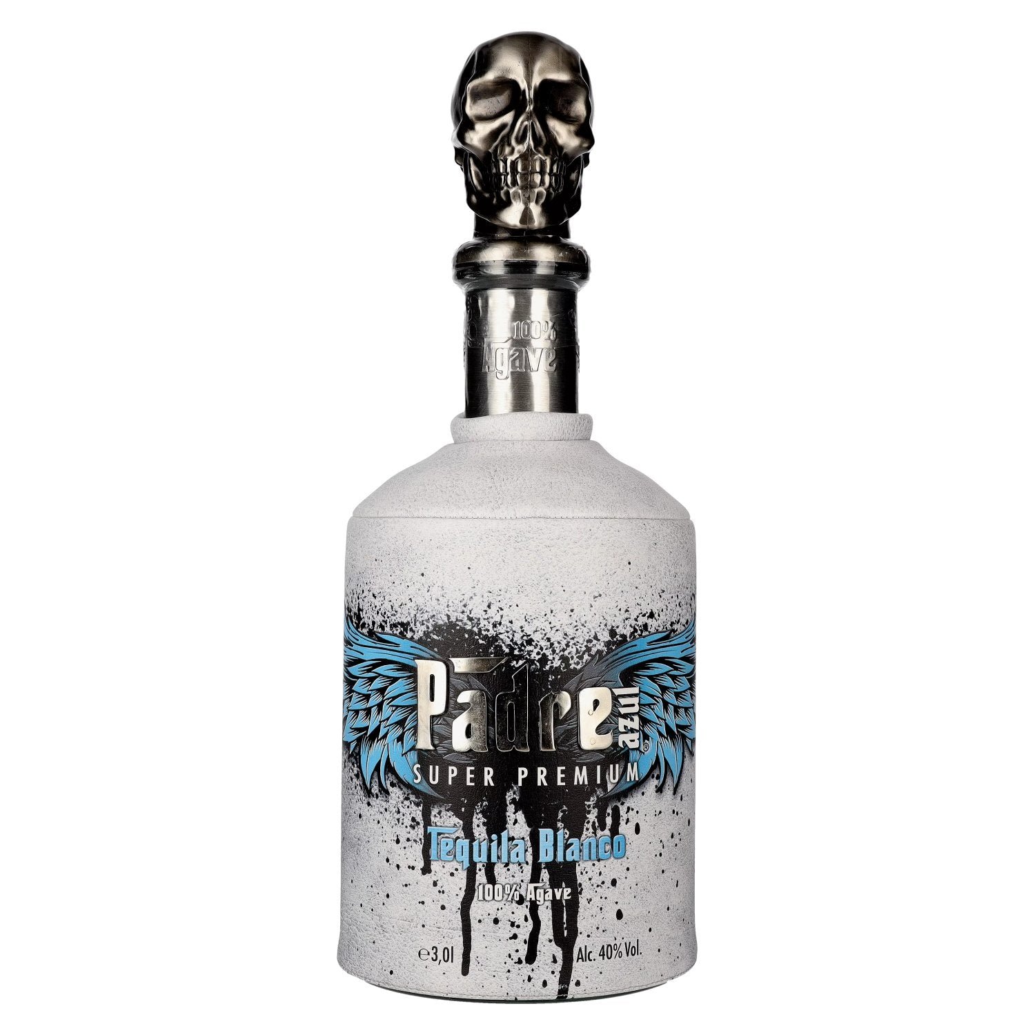 17e8ee1d4ca350a664131d0f6ee83cdc722907e230222f511302d65b90ba723e.jpg Padre Azul Super Premium Tequila Blanco 100% Agave 40% Vol. 3l - Image 1
