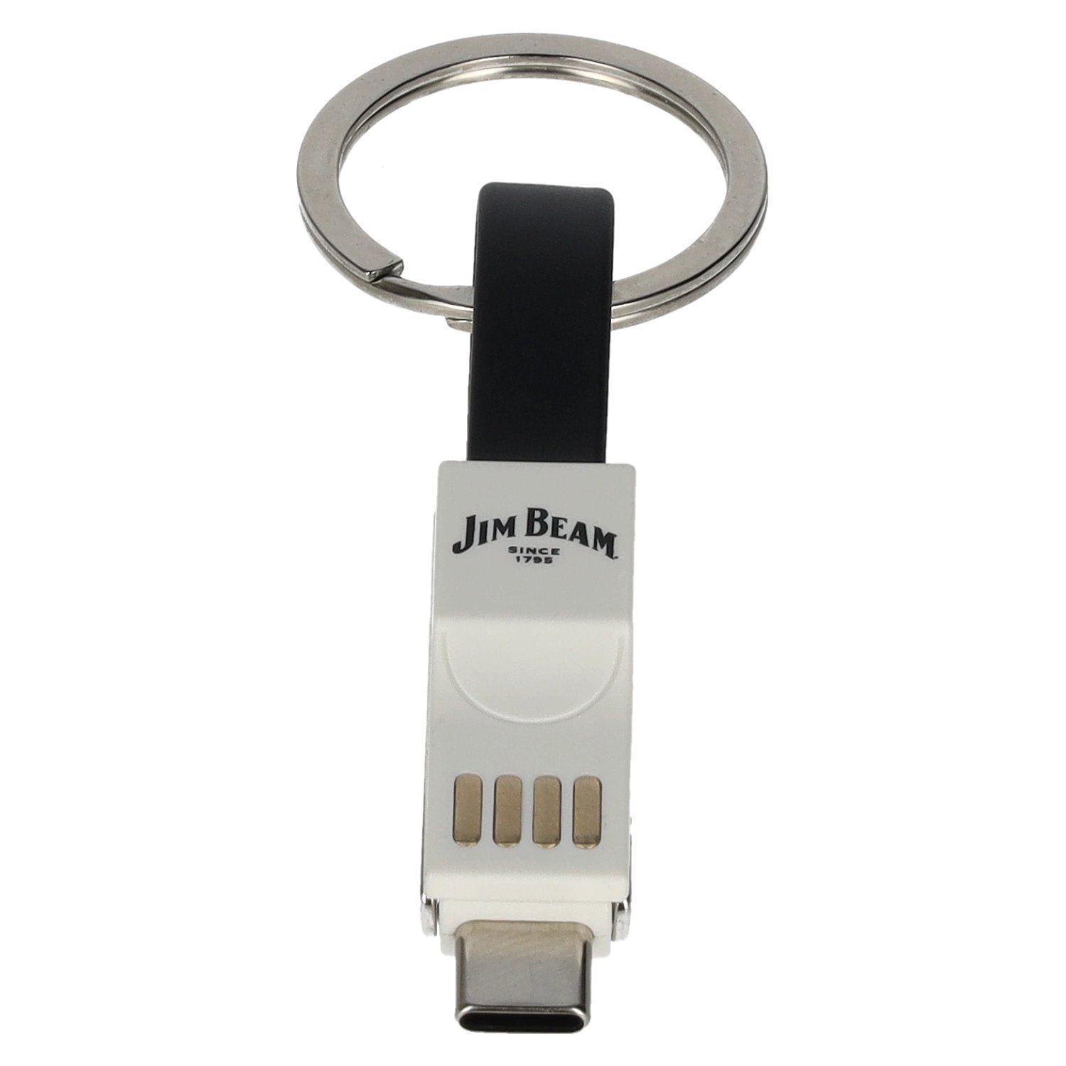 17ed1a260a31bb00b4ea93602064849d662a464c5c60ba6a46a5c031e0487ee6.jpg Jim Beam key fob with USB cable - Image 1