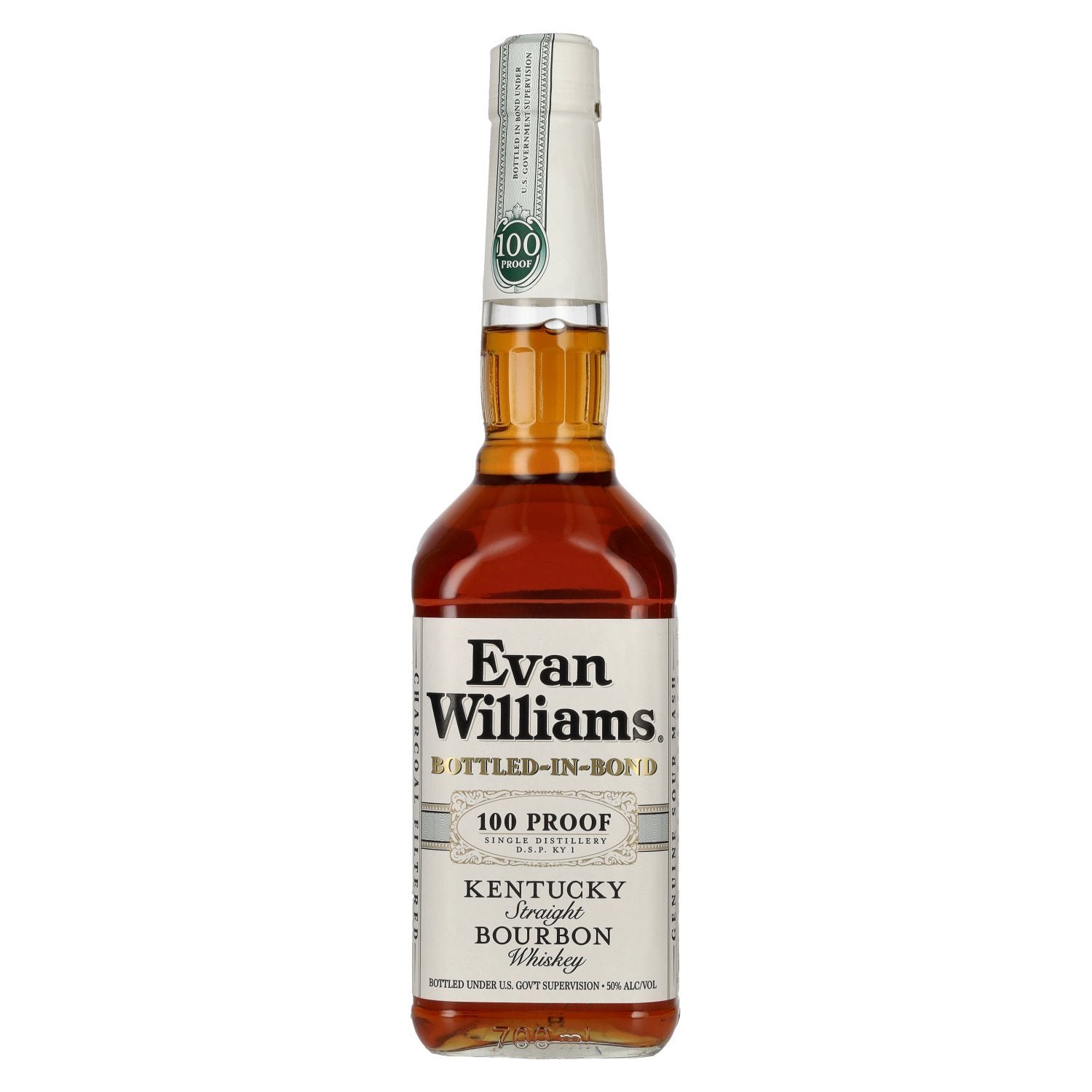 1982f0778c0268cd28973e98b42799932aada8c4b0f26d36302a58348a381a57.jpg Evan Williams BOTTLED-IN-BOND Kentucky Straight Bourbon Whiskey 50% Vol. 0,7l - Image 1