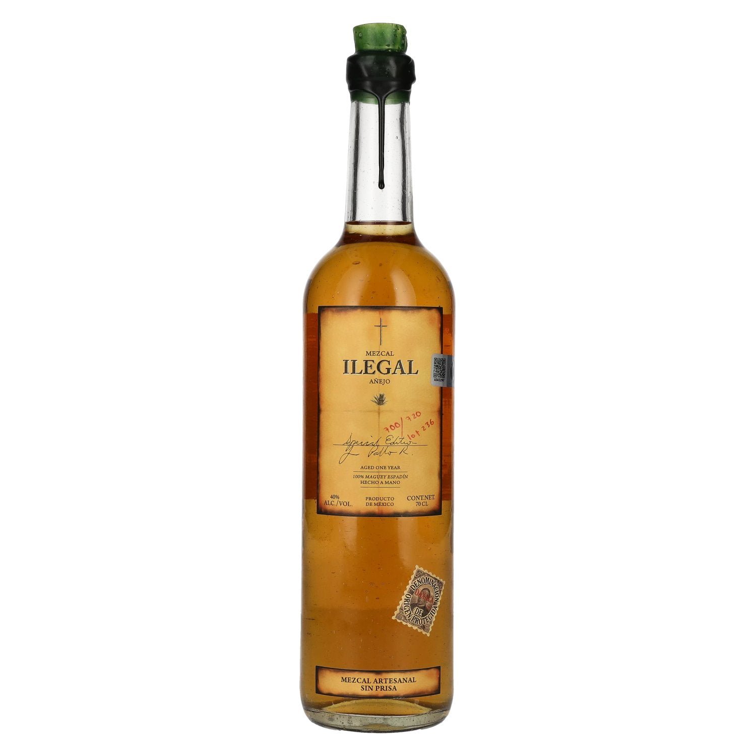 1a1b43059ff074707d256c801d8fdfefd74f18be53bdbd2ba9fd125c1a6ab6de.jpg Ilegal Mezcal Añejo Special Edition 40% Vol. 0,7l - Image 1