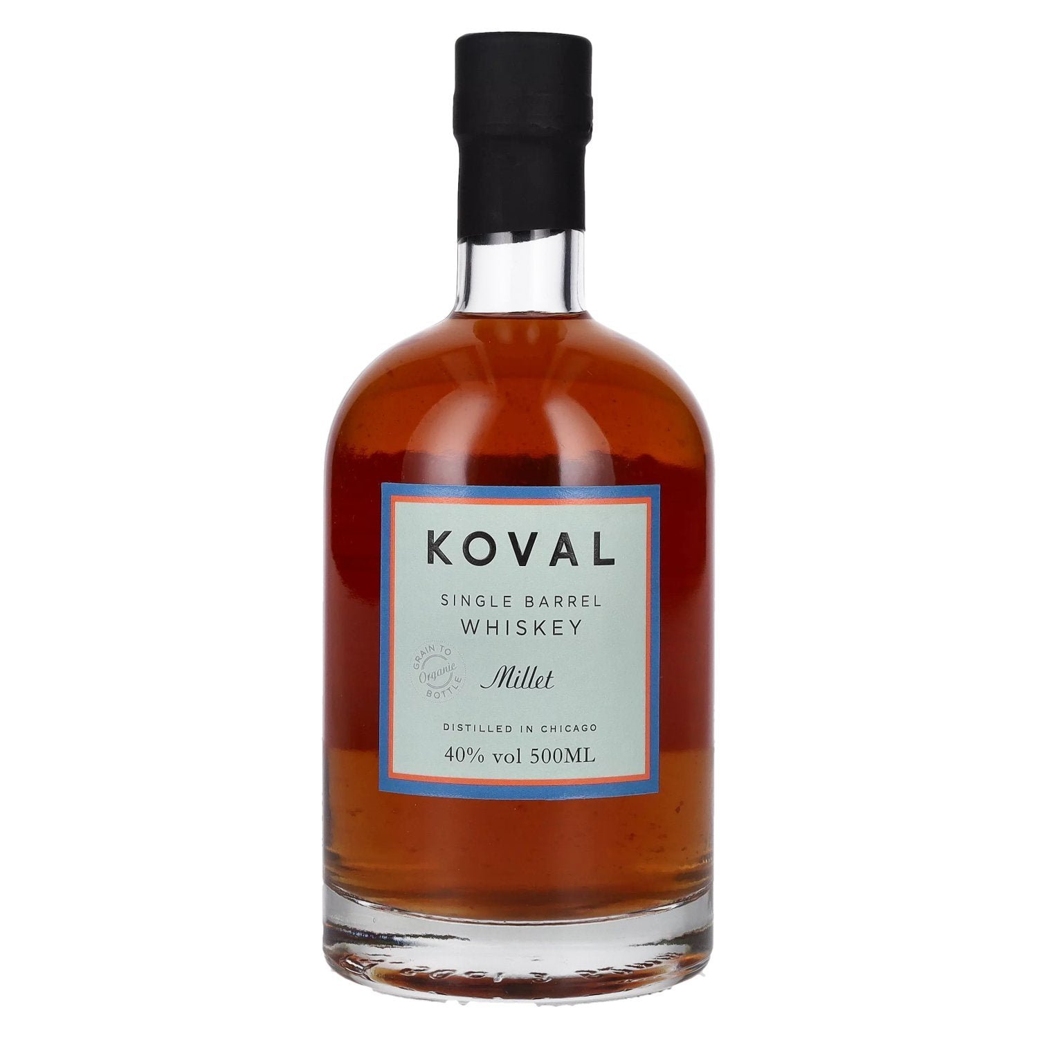1b19993028f9ca7e7935f51e5c84a266d2db81a66dad2f7f7b85571255ba2a07.jpg Koval MILLET Single Barrel Whiskey 40% Vol. 0,5l - Image 1
