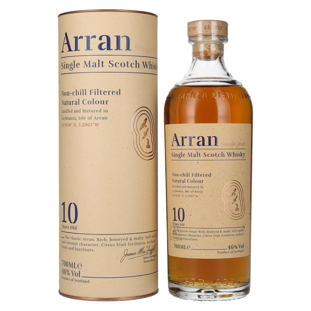 1b37f9464e74e2e9611f1f0f239deb110cb2b9fabdbc3ff4febfc8ac9fc37534-1.jpg Arran 10 Years Old Single Malt Scotch Whisky 46% Vol. 0,7l in gift box - Image 1