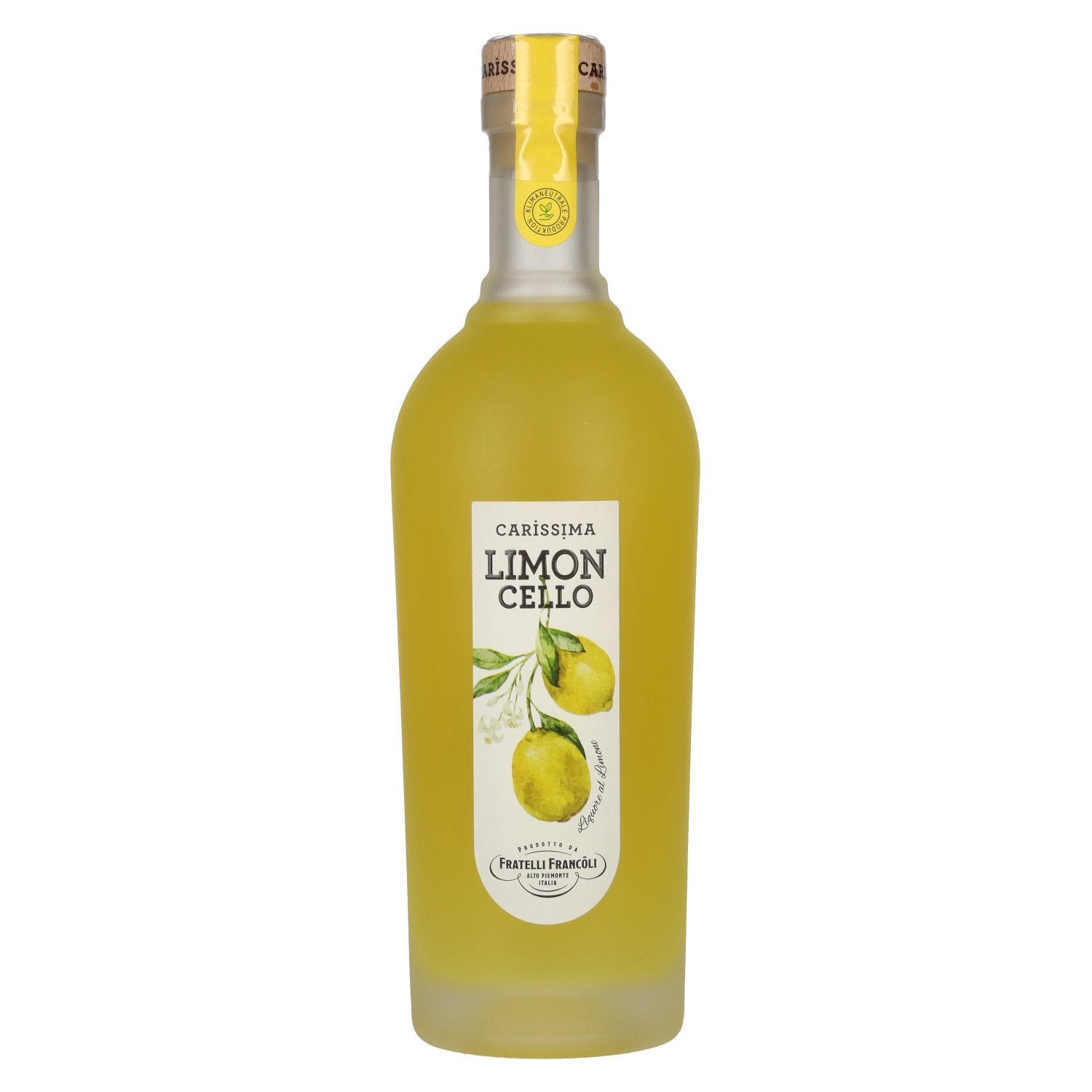 1c39643aefa4fa23d8b427394d32ec5f12b4c94307c04a1d5b4d8f1ae6843e8e.jpg Fratelli Francoli Carissima Limoncello 30% Vol. 0,7l - Image 1