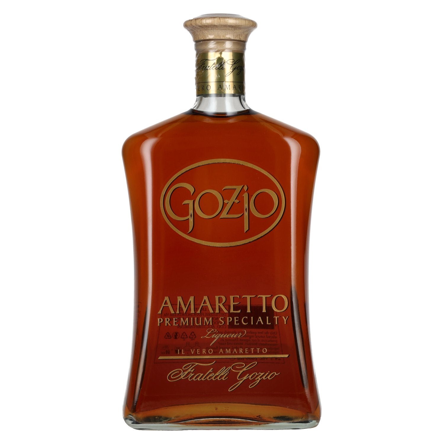 1dee25e3713f6fe29a72d0a8ad7080a6227120c6eaf3875462f0c69b052a8b2b.jpg Gozio Amaretto 24% Vol. 1l - Image 1