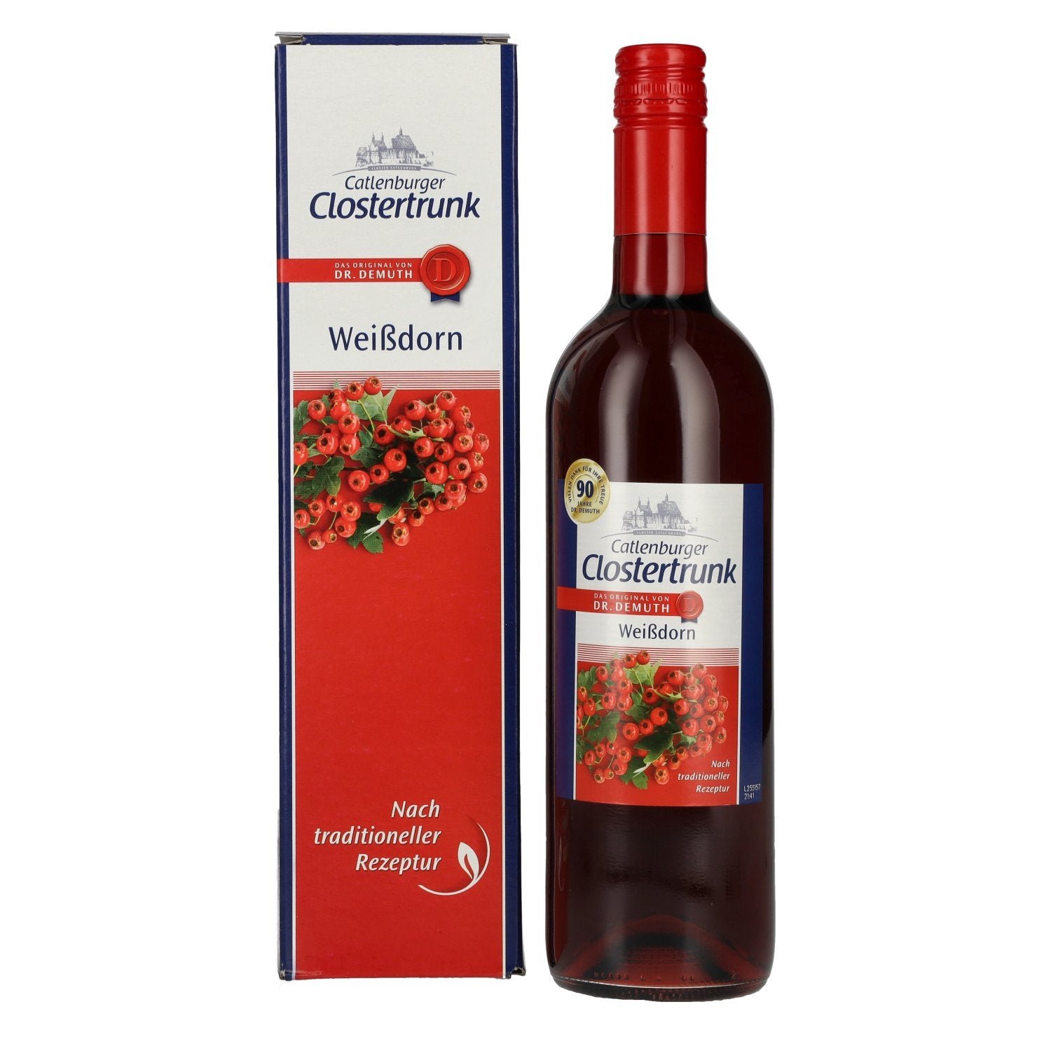 20807953b76104d16218ae7a7dbcb5ced8a0a5dd50673d997c8bb95a830fc889-1.jpg Catlenburger Clostertrunk Hawthorn 12.5% ABV 0.75l in a gift box - Image 1