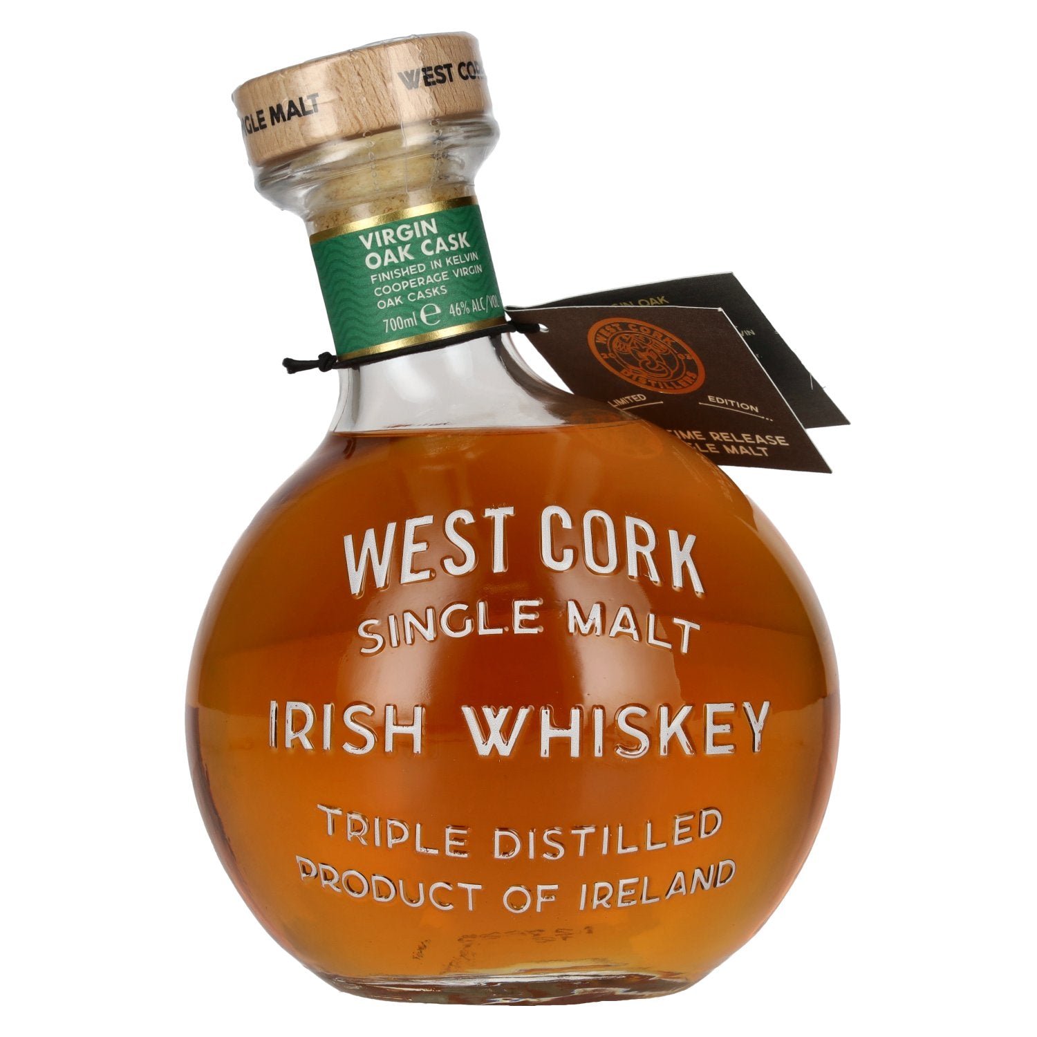 20a56ef950741a7bb57ec6c8d86d75d6fdf106cda77557f29c7574cfec53b41b.jpg West Cork MARITIME Single Malt Irish Whiskey VIRGIN OAK CASK FINISHED Limited Edition 46% Vol. 0,7l - Image 1