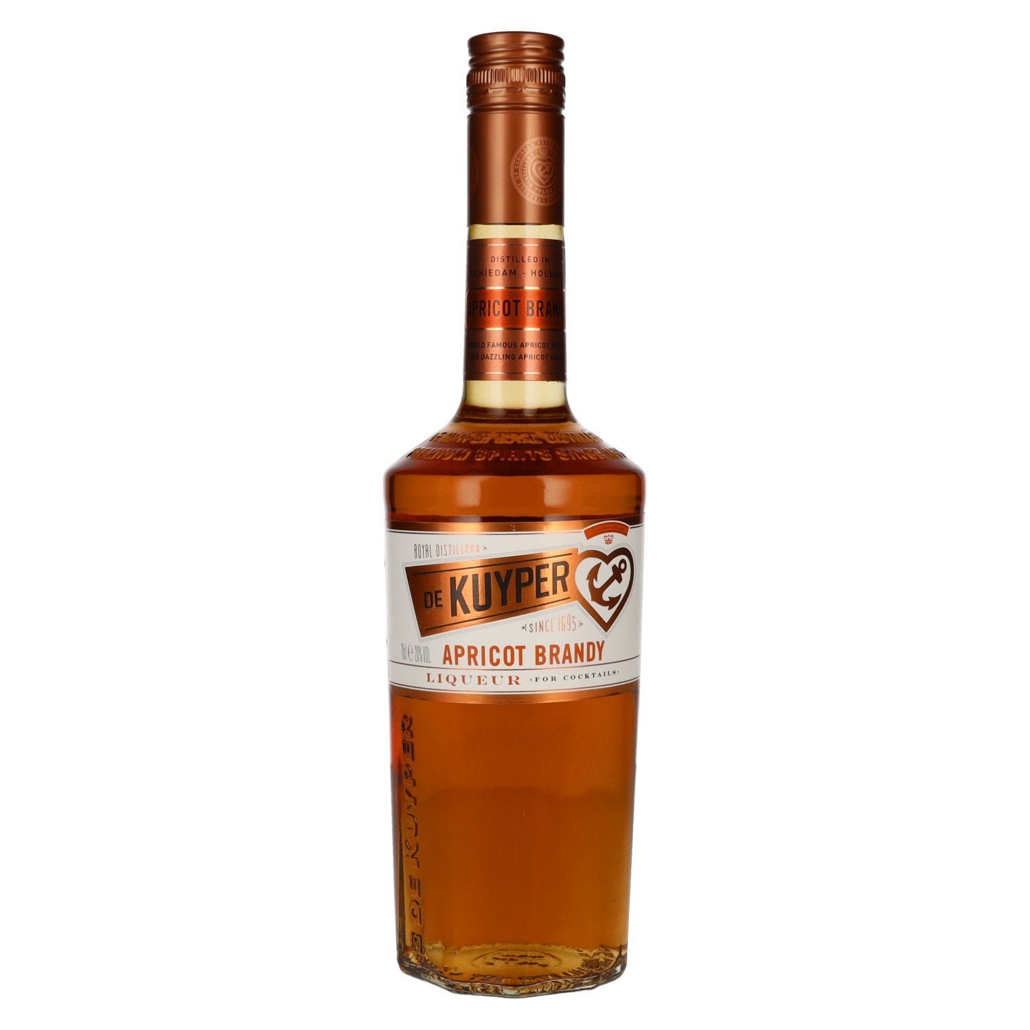 21c583f99bd201b5d836b56ef2af009a77319a14dd5f67f590d645413419078d.jpg De Kuyper APRICOT BRANDY Liqueur 20% Vol. 0,7l - Image 1