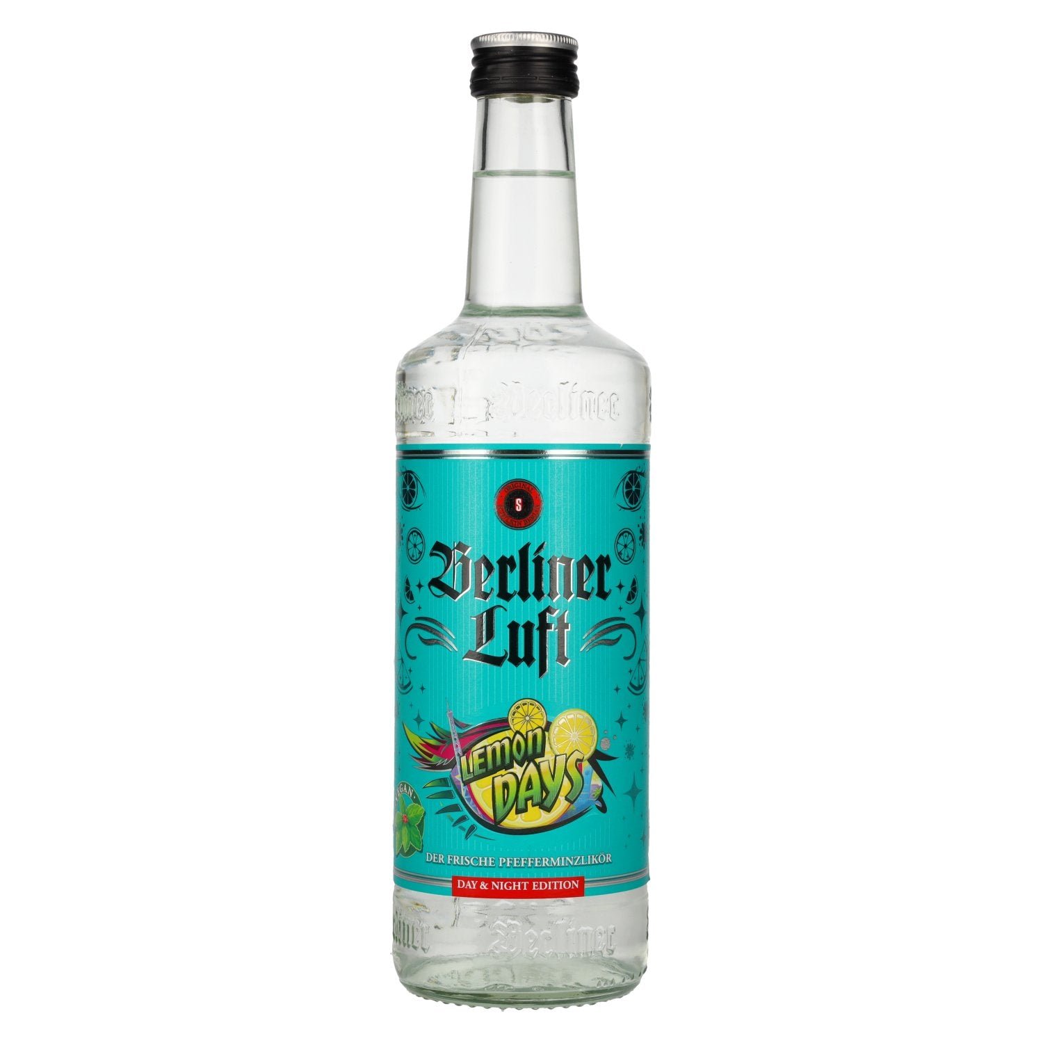 23451893c2e109aeea8db98734d4dea73952fe03b62e7963325e01c5cf763f44.jpg Berliner Luft LEMON DAYS The Fresh Peppermint Liqueur 18% Vol. 0,7l - Image 1