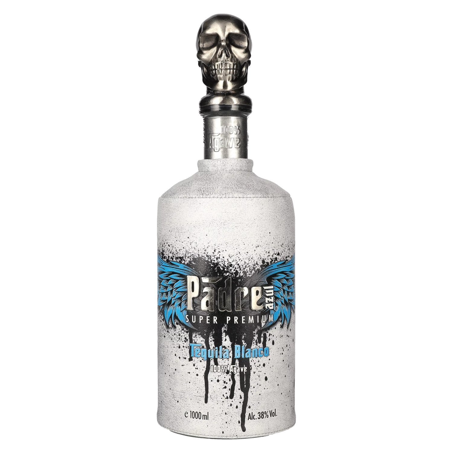 238c7792c1a71f54572fcb529c20d93fc33a42e2b51cbd42bc1e4d2d33fd9fff.jpg Padre Azul Super Premium Tequila Blanco 100% Agave 38% Vol. 1l - Image 1