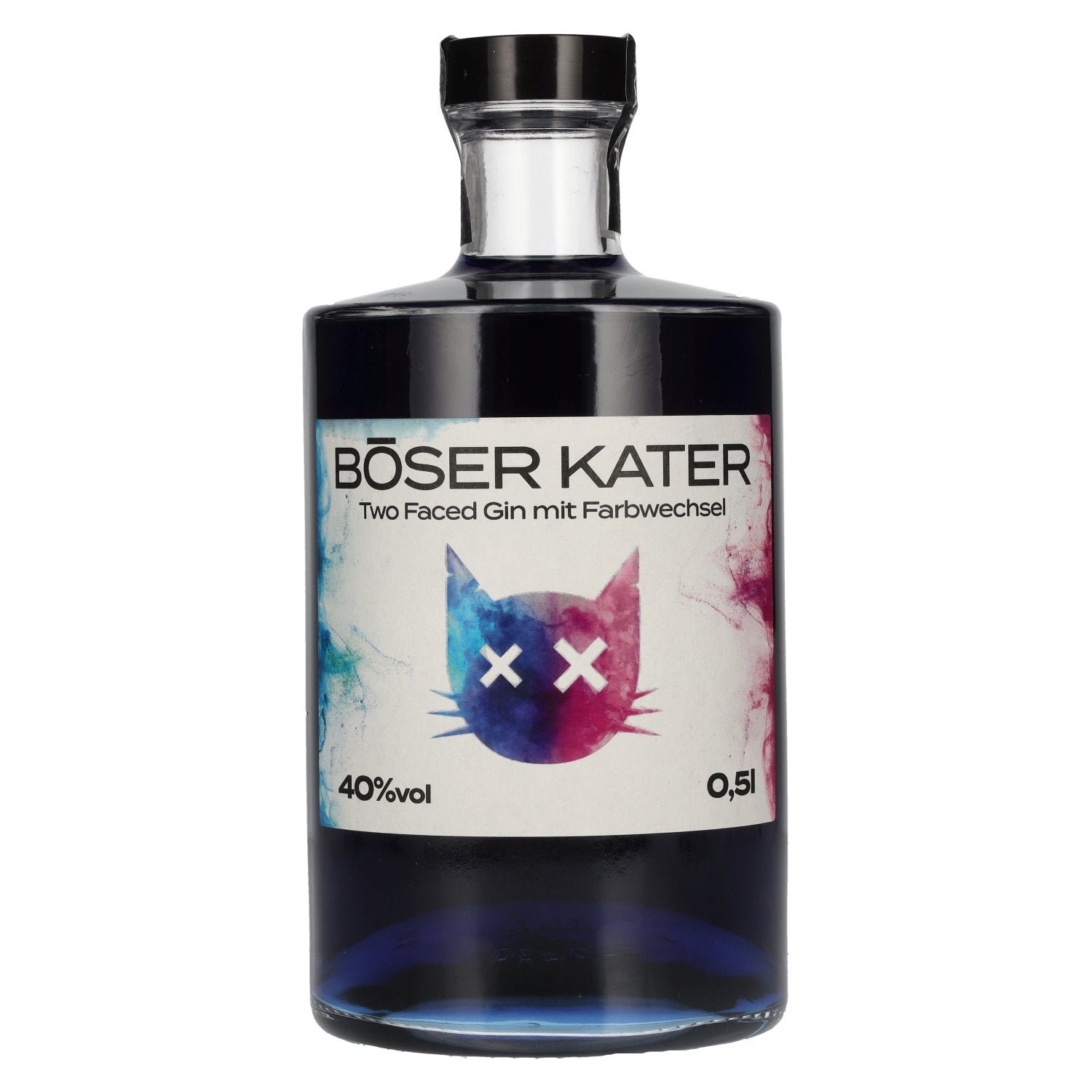 261dd4c71a4dee56e235a911fcc0d74a76773c946e46f4b34eab064dfd177c22.jpg Böser Kater Handcrafted Two Faced Gin 40% ABV 0.5l - Image 1