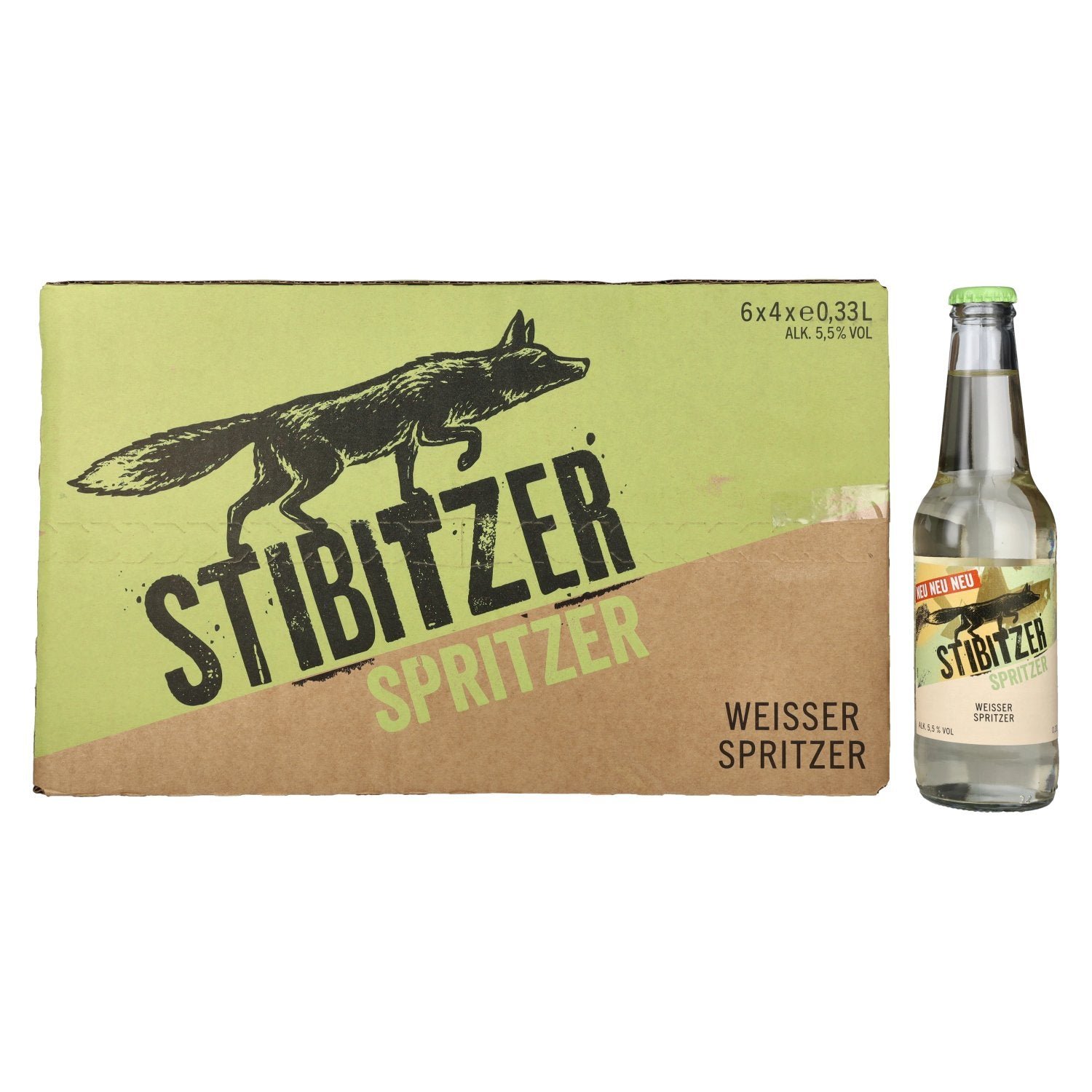 2736239d2c46286dc0c67e26c06a5e89ef850dd282c87d3894023243717e012f-1.jpg Stibitzer Weisser Spritzer 5.5% vol. 6x4x0.33l - Image 1