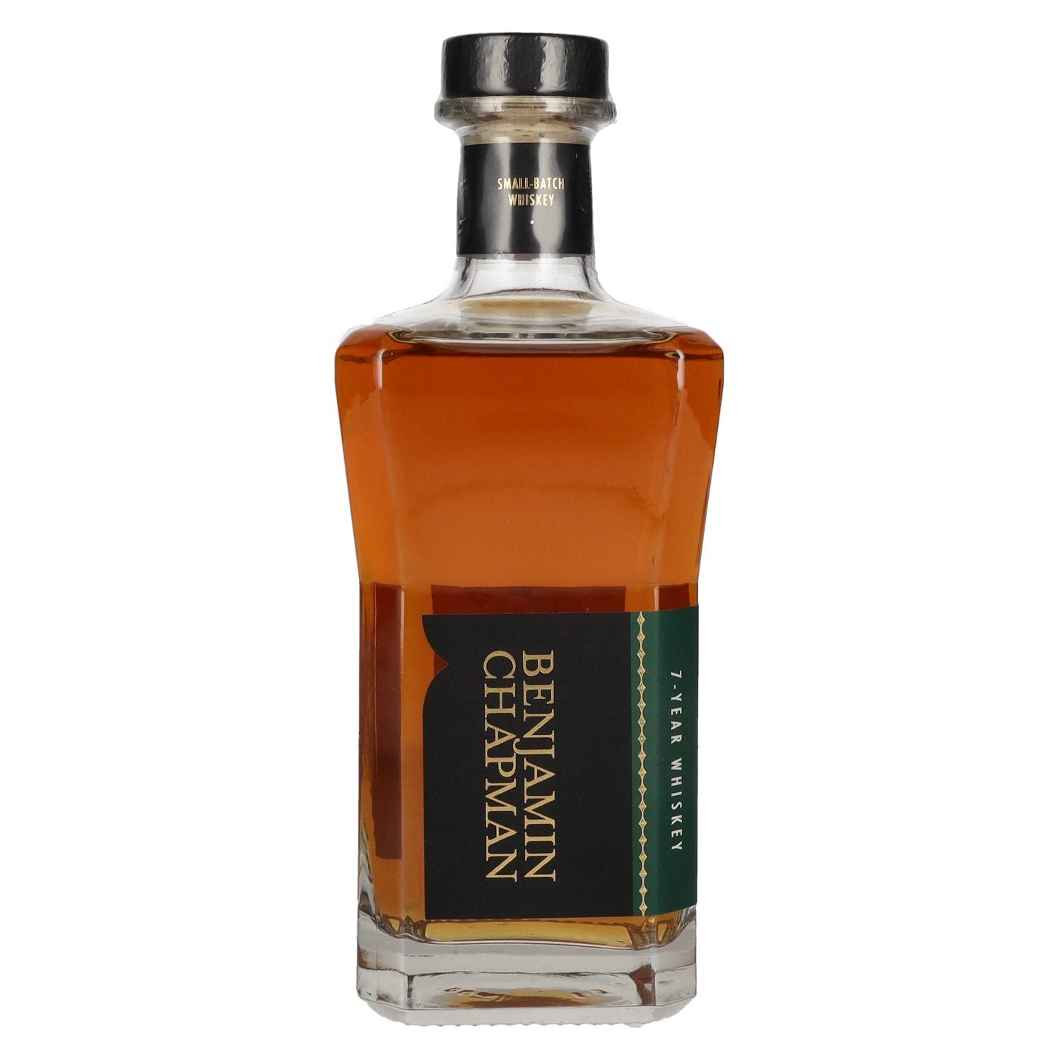 2a8d3f5c1f61843d23ab1e8096ed0f102dc1fb025c1956eb791f96eee5f558c6.jpg Benjamin Chapman 7 Years Old Small Batch Whiskey 45% Vol. 0,7l - Image 1