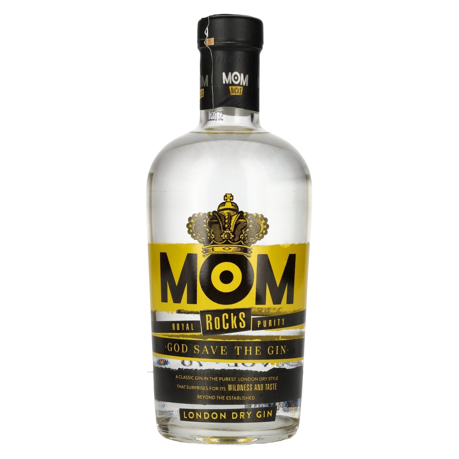 2e9bf336a1e0291fbe675e27f0bdfabc7cbc6b1c9fe0964a615db9e9367ed921.jpg Mom ROCKS God Save The Gin London Dry Gin 37,5% Vol. 0,7l - Image 1