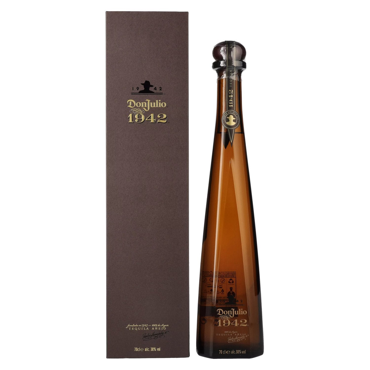 2ef5dea4122142cfa4053c93506905451a97c693a0bb6f6d2d97794fa0f7c445.jpg Don Julio 1942 Tequila Añejo 100% Agave 38% Vol. 0,7l in gift box - Image 1