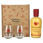 Cantares de Portugal Licor de Pastel de Nata 15% Vol. 0,7l in gift box with 2 glasses