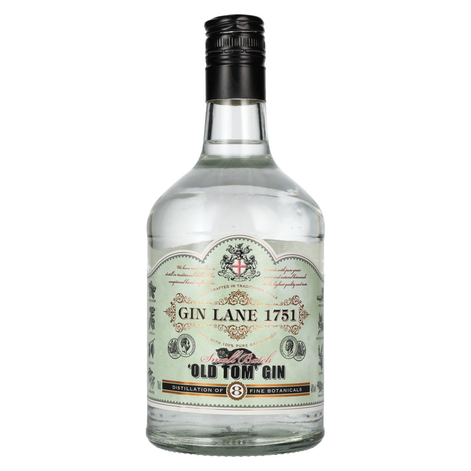 3037c0242b02c8f95486e497446589808d69e05a425faff23ba0d4a8c808be35.jpg Gin Lane 1751 Old Tom Gin Small Batch 40% Vol. 0,7l - Image 1