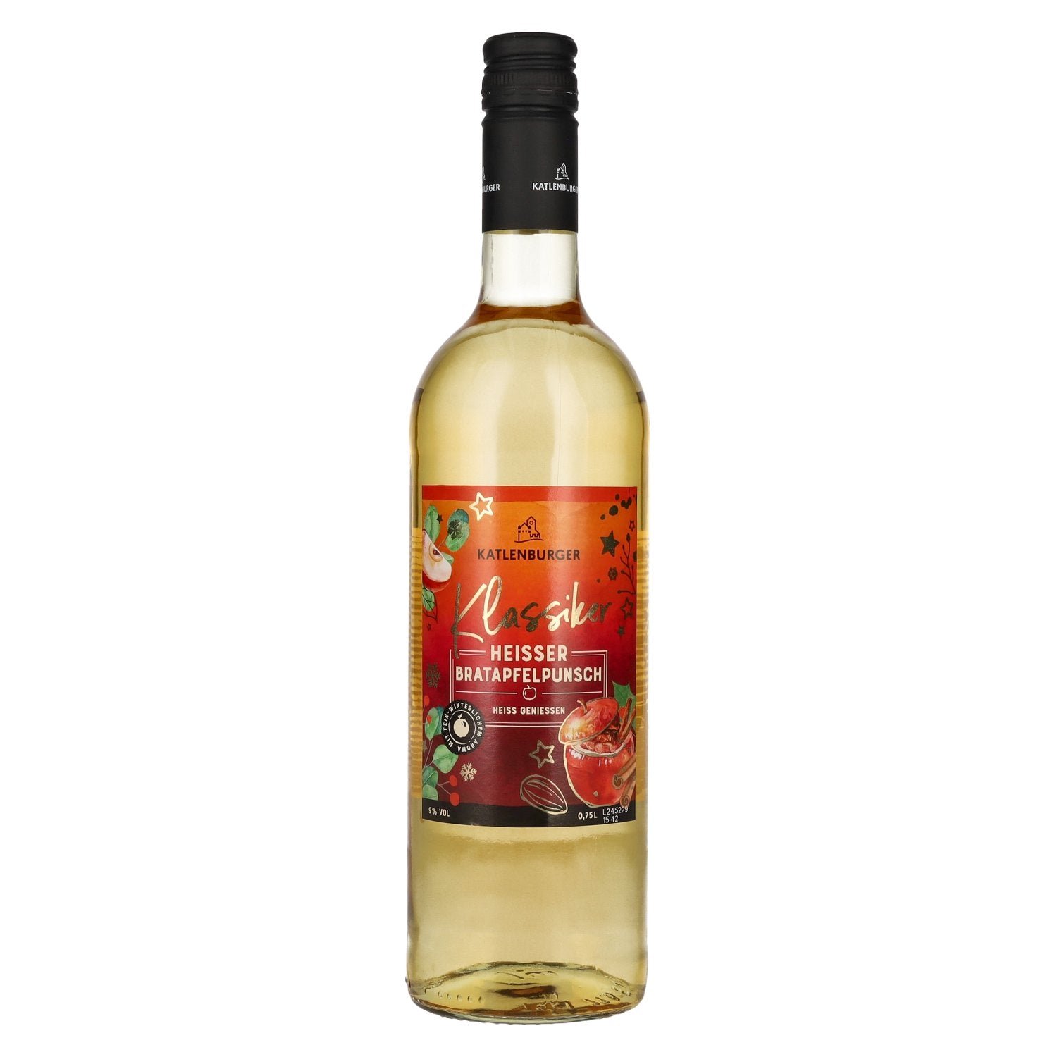 31c6f94200b3215dd3228e2de2ae5b59868c3645176f4af1f926a3cb52762cb4.jpg Katlenburger KLASSIKER Hot Baked Apple Punch 9% Vol. 0,75l - Image 1