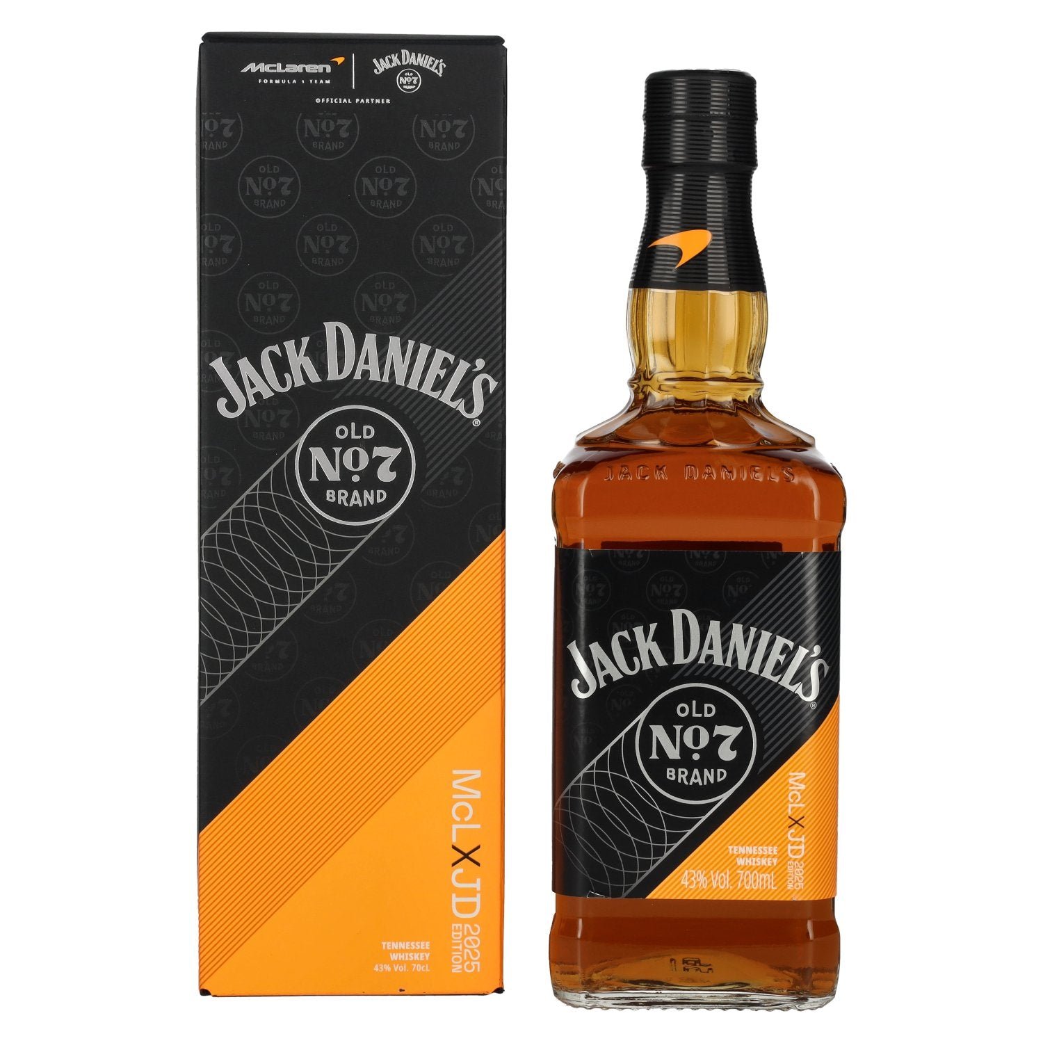 32f5d66ad5e86c7bd805ec44f30f34e4eb2ba19c7865c526754cbbfbb6645873.jpg Jack Daniel's Old No. 7 Brand McLXJD Tennesse Whiskey Edition 2025 43% Vol. 0.7l in gift box - Image 1