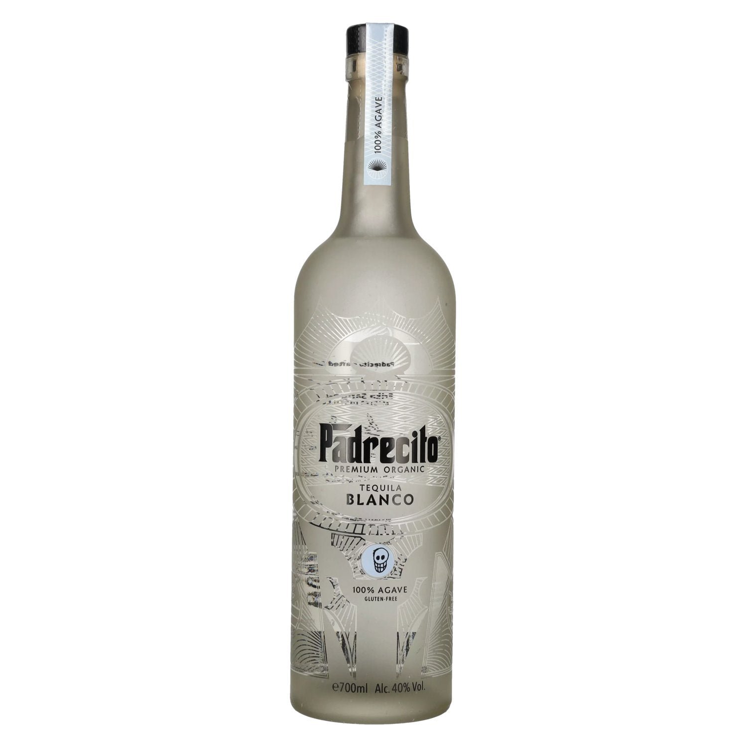 34f11bf86787398492d95cb8d44c1e8fd01af9ad08938255a8cbda0723d44a5f.jpg Padre Azul PADRECITO Premium Tequila Blanco 100% Agave 40% Vol. 0,7l - Image 1