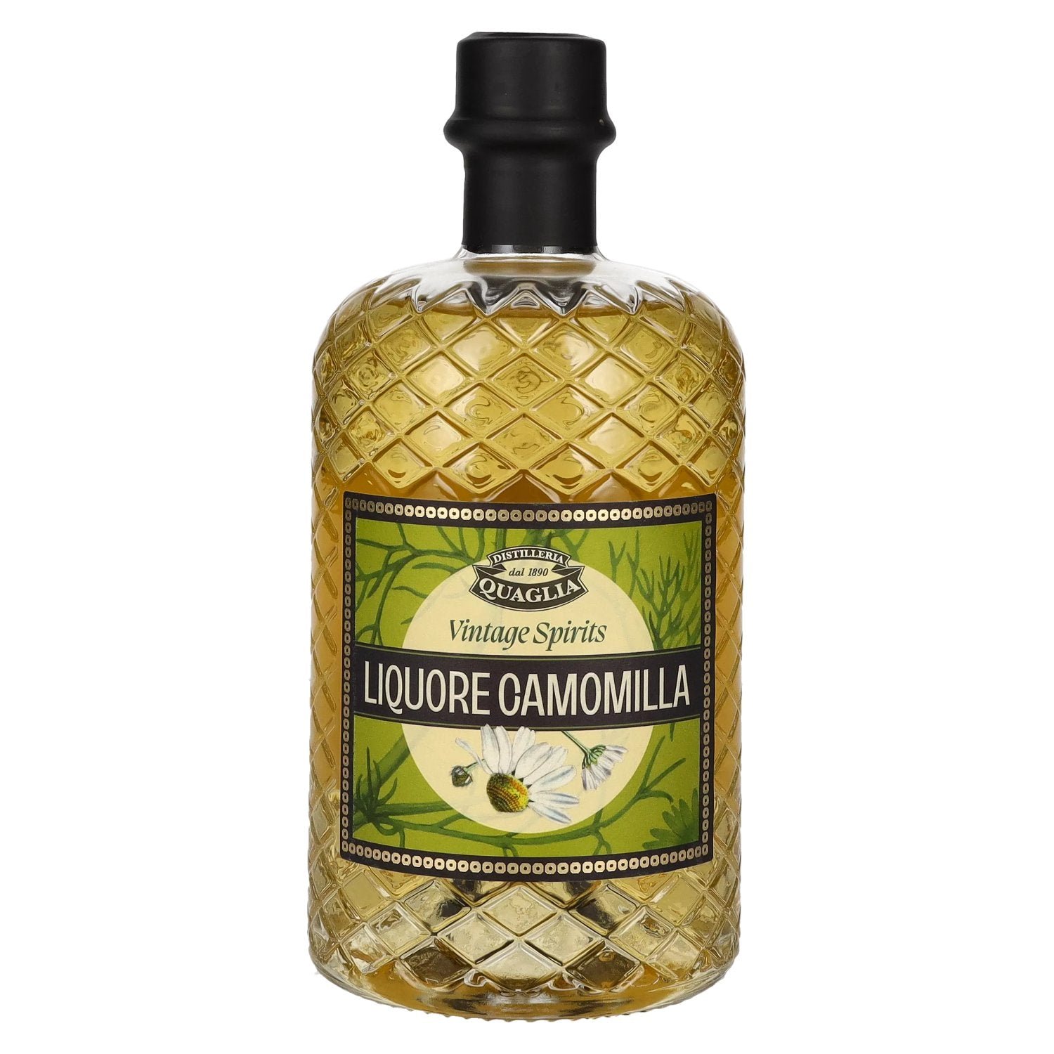 3515b61f6665b176306ebd64ab489dc37023afc3677353d94b98dfee1d158aea.jpg Camomilla Liquore Distilleria Quaglia 28% Vol. 0,7l - Image 1