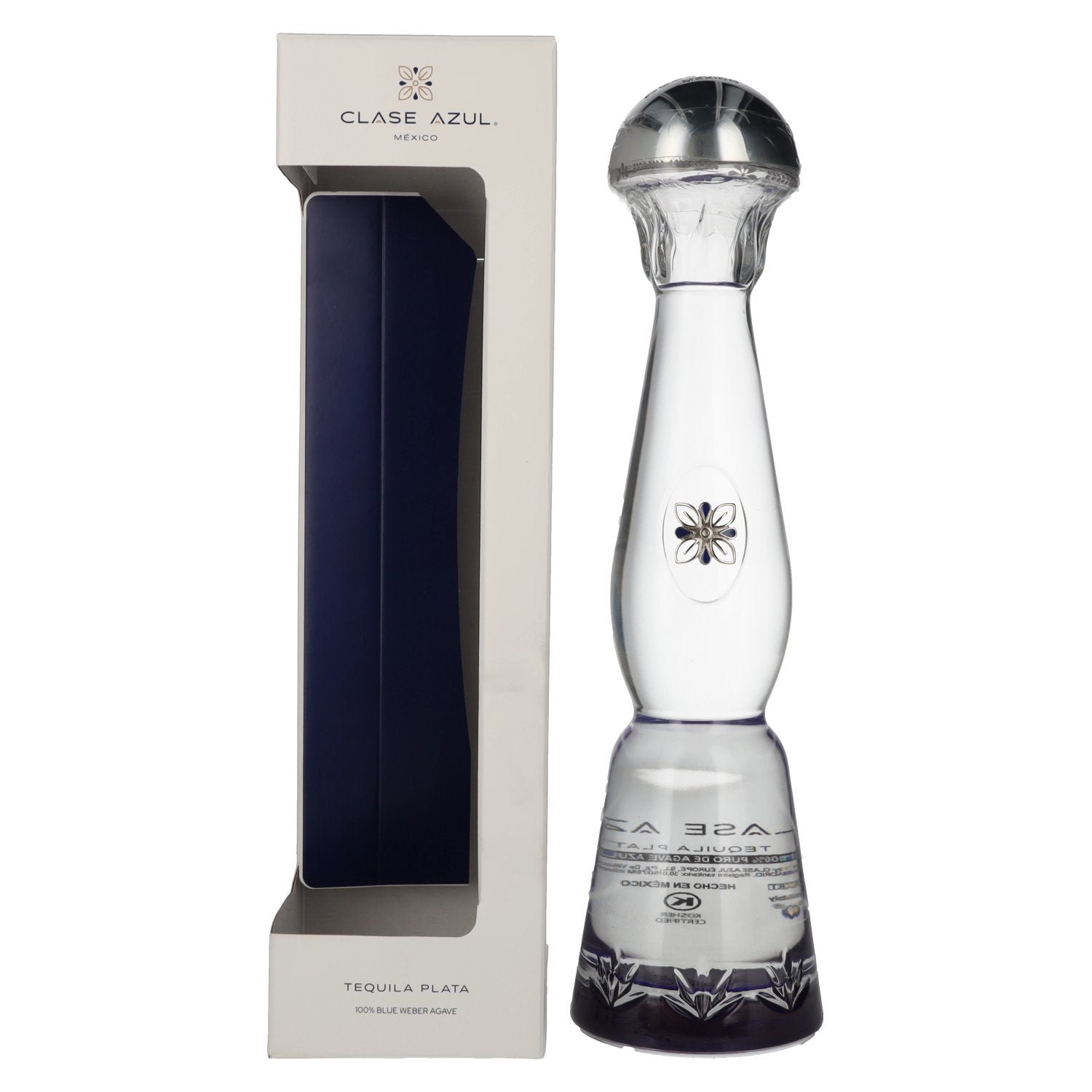 398b2e93e31ab8748be575efd3630df7737d3d3334c2bfdc1f0f627ba4d959e7.jpg Clase Azul Tequila PLATA 40% Vol. 0,7l in gift box - Image 1