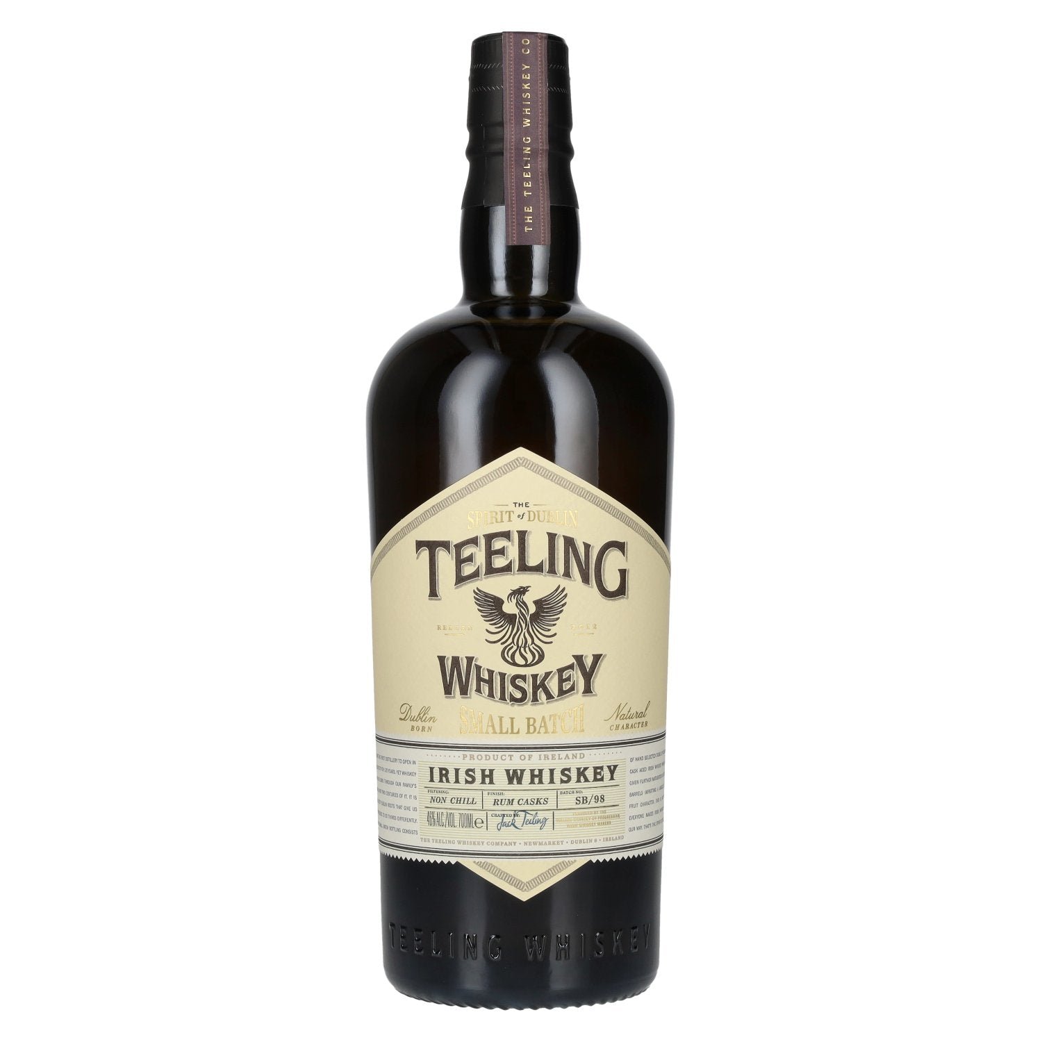 39fd15f3c8cfafa06ccaaccb33296a8902c3429705a7590d96c211b756e607a6.jpg Teeling Whiskey SMALL BATCH Irish Whiskey Rum Cask 46% Vol. 0,7l - Image 1