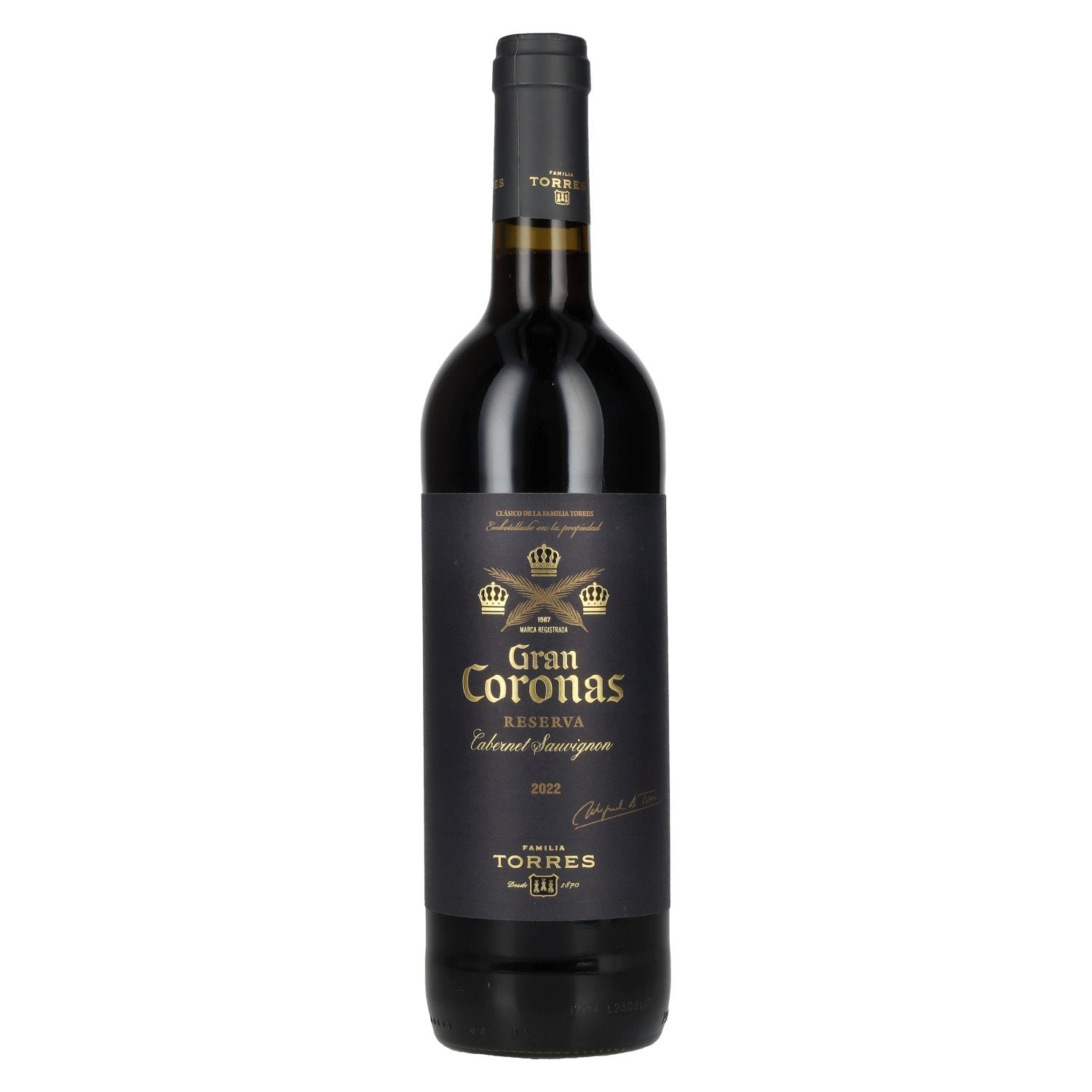 3aa7aebc320e1504f3239b256950028b5d085721527bbc8f71a87af2db16b850.jpg Torres Gran Coronas Cabernet Sauvignon Reserva 2022 14% Vol. 0,75l - Image 1