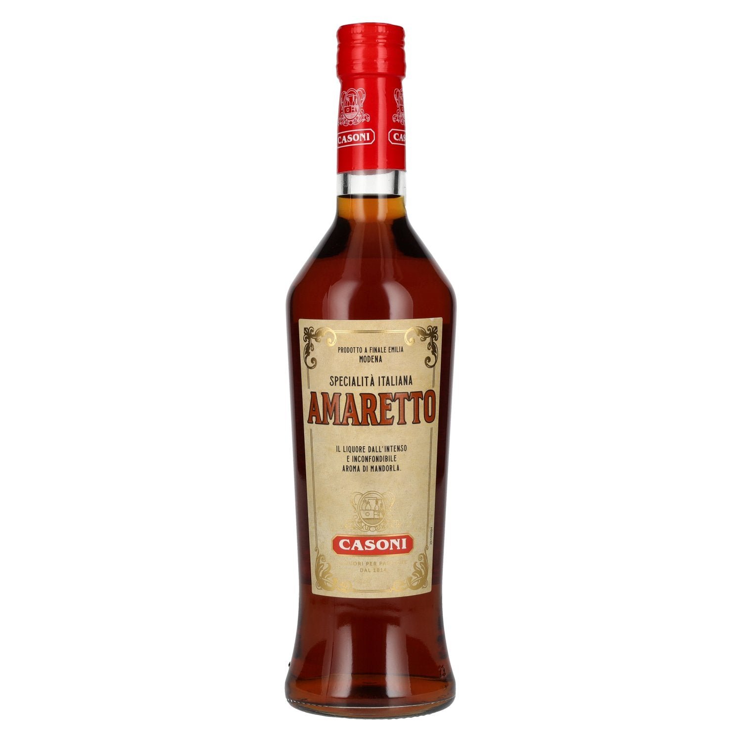 3c4cb64c0eeb41e3327a6c6fa7d457d8657e26e3dde919cbeeb6ff10bb0d8833.jpg Casoni AMARETTO Liquore 21,5% Vol. 0,7l - Image 1
