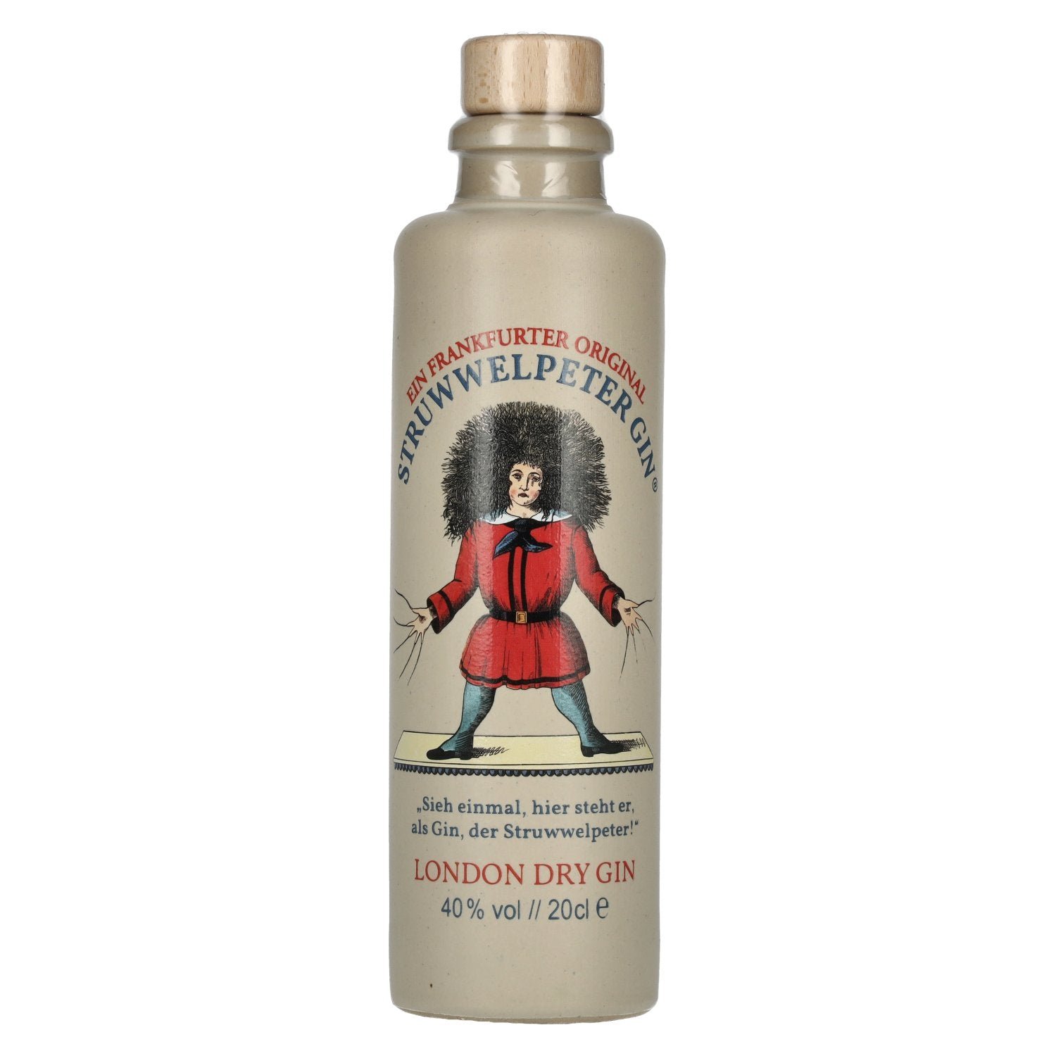 3d8edef287de611f6e33e0614de8bbfb9a3dd659e1b0023dce62927476ff4d8f.jpg Struwwelpeter London Dry Gin 40% Vol. 0,2l - Image 1