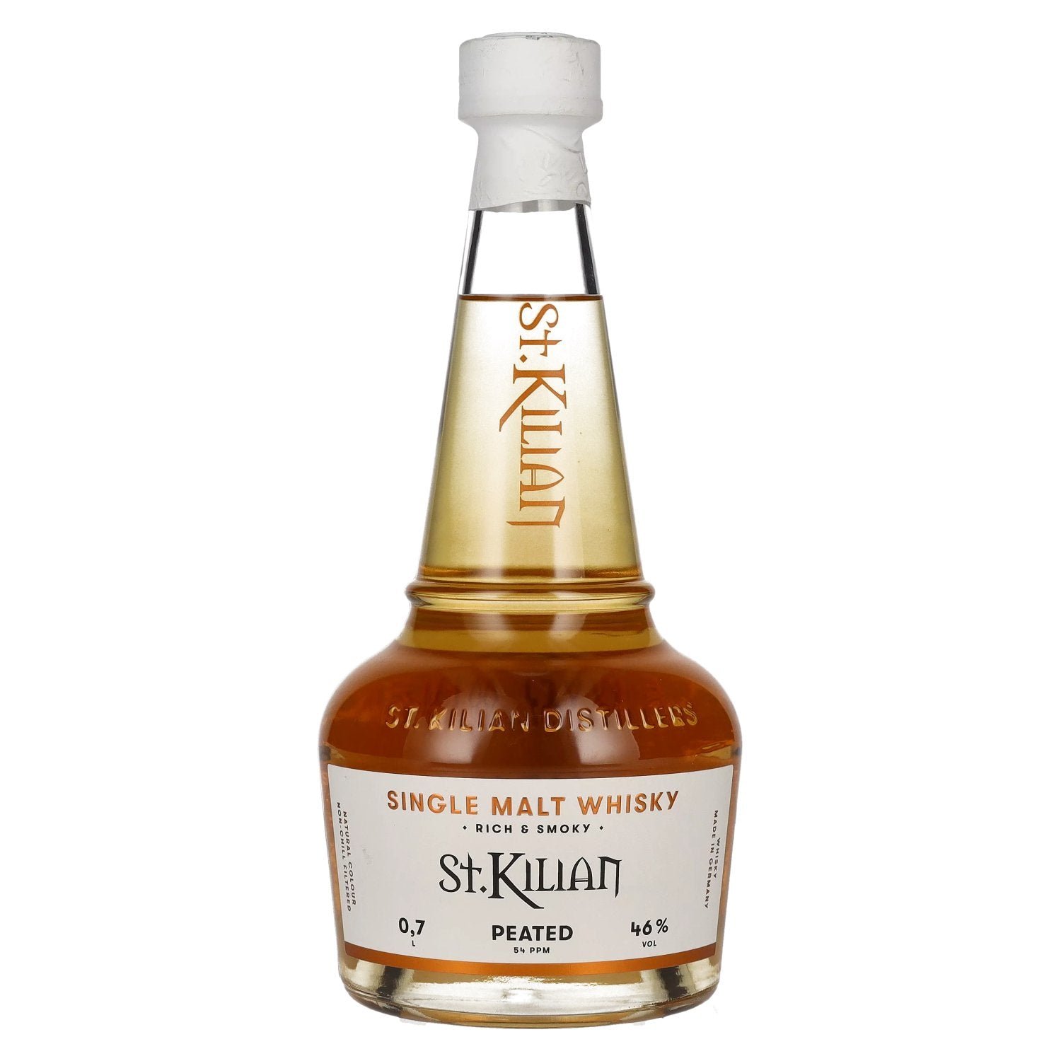 3de317237f566a65524ae05d3862ede0671d1072d6881029c2916f81a72d22d7.jpg St. Kilian PEATED Single Malt Whisky 46% Vol. 0,7l - Image 1