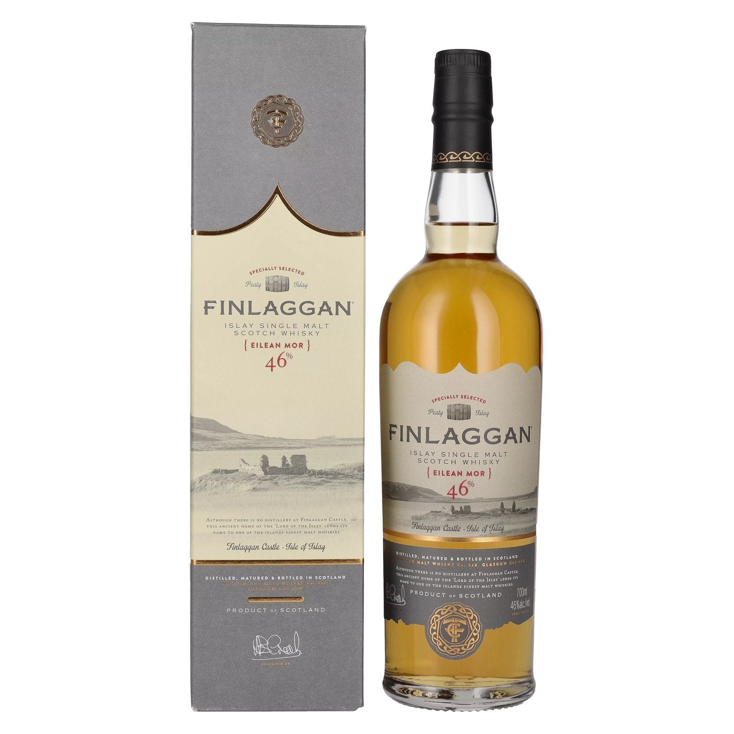 3fa73ed6f05fdf84668ccc6eed7d233b34450a108498c2c1da957aa68d642df7.jpg Finlaggan Eilean Mor Small Batch Release 46% Vol. 0,7l in gift box - Image 1