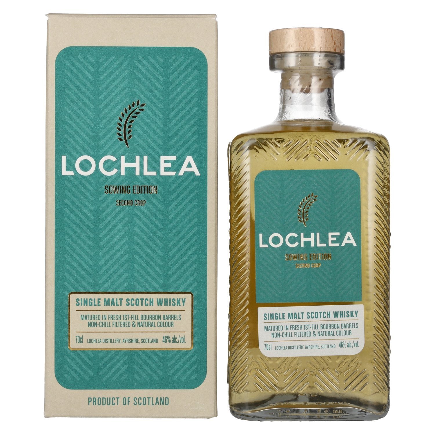 41dc62088185ceaa8bda2ea1616785495b3ac2e4066ed974fd1cee184be8176e.jpg Lochlea SOWING EDITION Second Crop Single Malt Scotch Whisky 46% Vol. 0,7l in gift box - Image 1
