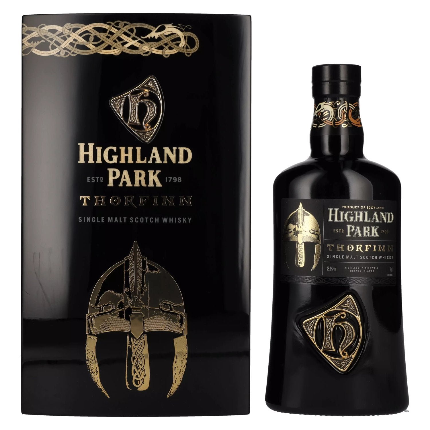 4822c095a0f6e4dfe50f61a189ed5f01188c95cdbcd5d840e545f6534c0da575.jpg Highland Park THORFINN Single Malt Scotch Whisky 45,1% Vol. 0,7l in wooden box - Image 1