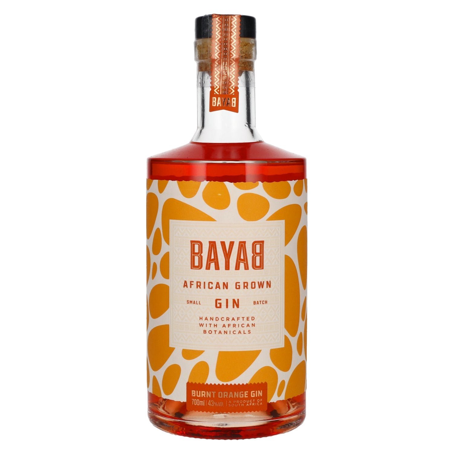 48894c7c41212153d60429c79d95255d2dd76925463dabb709d180cf561a2fd5.jpg BAYAB African Grown Burnt Orange Small Batch Gin 43% Vol. 0,7l - Image 1