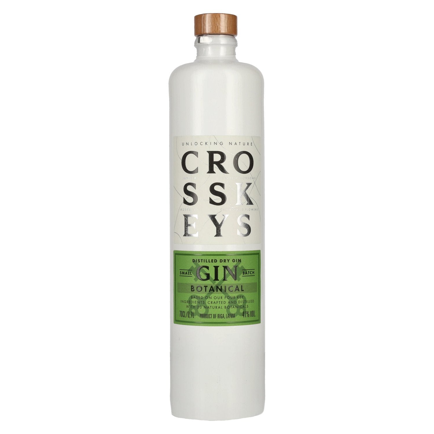48af8d40b6770a7ee07e37817be52817ccaadfbef14bd2445feb75b56b767f29.jpg Cross Keys Botanical Distilled Dry Gin 41% vol. 0.7 l - Image 1